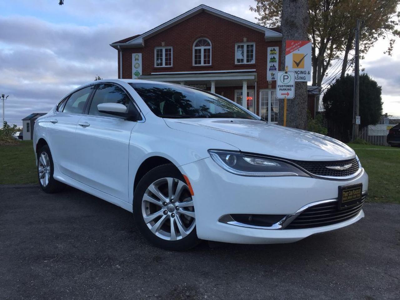 <p>This 2016 Chrysler 200 Limited comes LOADED with some amazing features such as BLUETOOTH, HEATED FRONT ROW SEATS, USB/AUX/CD/MP3 connectivity for your IPOD/IPHONE or ANDROID music playing device, STEERING WHEEL AUDIO CONTROLS, Cruise Control and many more. Call 1-519-686-7253 or Visit 443 Exeter Rd.</p>
<ul>
<li class=li1><span class=s2>Voted&nbsp;<strong><em>#1 Best Used Car Dealership</em></strong>&nbsp;through 2014 - 2016 in London, Ontario</span></li>
<li class=li1><span class=s2>Voted&nbsp;<strong><em>Top Choice Award</em></strong>&nbsp;in 2015 and 2016</span></li>
<li class=li1><span class=s2>Voted&nbsp;<strong><em>London&rsquo;s Readers&rsquo; Choice Award</em></strong>&nbsp;2014 and 2015&nbsp;</span></li>
<li class=li1><span class=s2><strong><em>A+</em></strong><strong><em>Better Business Bureau rating</em></strong></span></li>
<li class=li1><span class=s2>We have been in business for&nbsp;</span><span class=s4><strong>27yrs</strong></span><span class=s2><strong><em>&nbsp;</em></strong></span></li>
<li class=li1><span class=s2>Most liked used car dealer on social media in Canada</span></li>
<li class=li1><span class=s2>We use an exclusive 3rd party tool that accurately monitors vehicle prices to guarantee our customers get the best value.&nbsp;</span></li>
<li class=li1><span class=s2><strong><em>NO NEED FOR HAGGLING!&nbsp;</em></strong></span></li>
<li class=li1><span class=s2><strong><em>NO HIDDEN ADMIN. FEES!</em></strong></span></li>
<li class=li1><span class=s2><strong><em>Just honesty and integrity at no additional charge</em></strong></span></li>
<li class=li1><span class=s2>All vehicles:</span></li>
<ul>
<li class=li1><span class=s2>Go through Safety inspection with 30 days 100% safety related items warranty completed by us</span></li>
<li class=li1><span class=s2>With below 50% brakes will be replaced&nbsp;</span></li>
<li class=li1><span class=s2>Receive a semi-synthetic oil-lube-filter</span></li>
<li class=li1><span class=s2>Undergo Emissions test and an extensive inspection</span></li>
<li class=li1><span class=s2>Include a FREE CarProof Report</span></li>
<li class=li2><span class=s2>Purchased include FREE cleanup and detailing</span></li>
</ul>
<li class=li2><span class=s2>Our&nbsp;<em>Finance Specialists</em>&nbsp;will do their best to:</span></li>
<ul>
<li class=li2><span class=s2>Provide&nbsp;<strong><em>SAME-DAY APPROVALS</em></strong></span></li>
<li class=li2><span class=s2>Ensure achieving the&nbsp;<strong><em>LOWEST INTEREST RATE &</em></strong>&nbsp;<strong><em>BEST TERMS&nbsp;</em></strong>possible</span></li>
<li class=li2><span class=s2>Provide&nbsp;<strong><em>FULLY OPEN-END LOANS *pay them off any time with no penalty*</em></strong></span></li>
</ul>
<li class=li3><span class=s2>Whether its good, bad or no credit, bankruptcy, proposal, divorce or repossessions. $0 down Apply securely with confidence at&nbsp;<a href=http://bit.ly/2cg4WeM><span class=s5>http://bit.ly/2cg4WeM</span></a></span><span class=s6>&nbsp;</span></li>
<li class=li3><span class=s2>We make the buying process SIMPLE and STRESS-FREE, our reviews speak for themselves:</span></li>
<ul>
<li class=li4><span class=s8><strong><em>Google</em></strong><em>:</em></span><span class=s9><a href=http://bit.ly/2cK4fi3><span class=s10>http://bit.ly/2cK4fi3</span></a></span></li>
<li class=li5><span class=s8><strong><em>DealerRater:</em></strong></span><span class=s12><a href=http://bit.ly/2cIdFI1><span class=s5>http://bit.ly/2cIdFI1</span></a></span></li>
<li class=li5><span class=s8><strong><em>N49.com:</em></strong></span><span class=s12><a href=http://bit.ly/2bYZlOh><span class=s5>http://bit.ly/2bYZlOh</span></a></span></li>
<li class=li5><span class=s8><strong><em>BBB:</em></strong></span><span class=s9>&nbsp;<a href=http://go.bbb.org/2cK5Cxd><span class=s5>http://go.bbb.org/2cK5Cxd</span></a></span></li>
</ul>
</ul>
<p>&nbsp;</p>
<p class=p6><span class=s2>**Payments are based off qualifying monthly term $0 down & 4.9% interest. Qualifying term and rate of borrowing varies by lender. Example: The cost of borrowing on a vehicle with a purchase price of $10000 at 4.9% over 60 month term is $1499.78. Rates are subject to change without notice.&nbsp;</span></p>