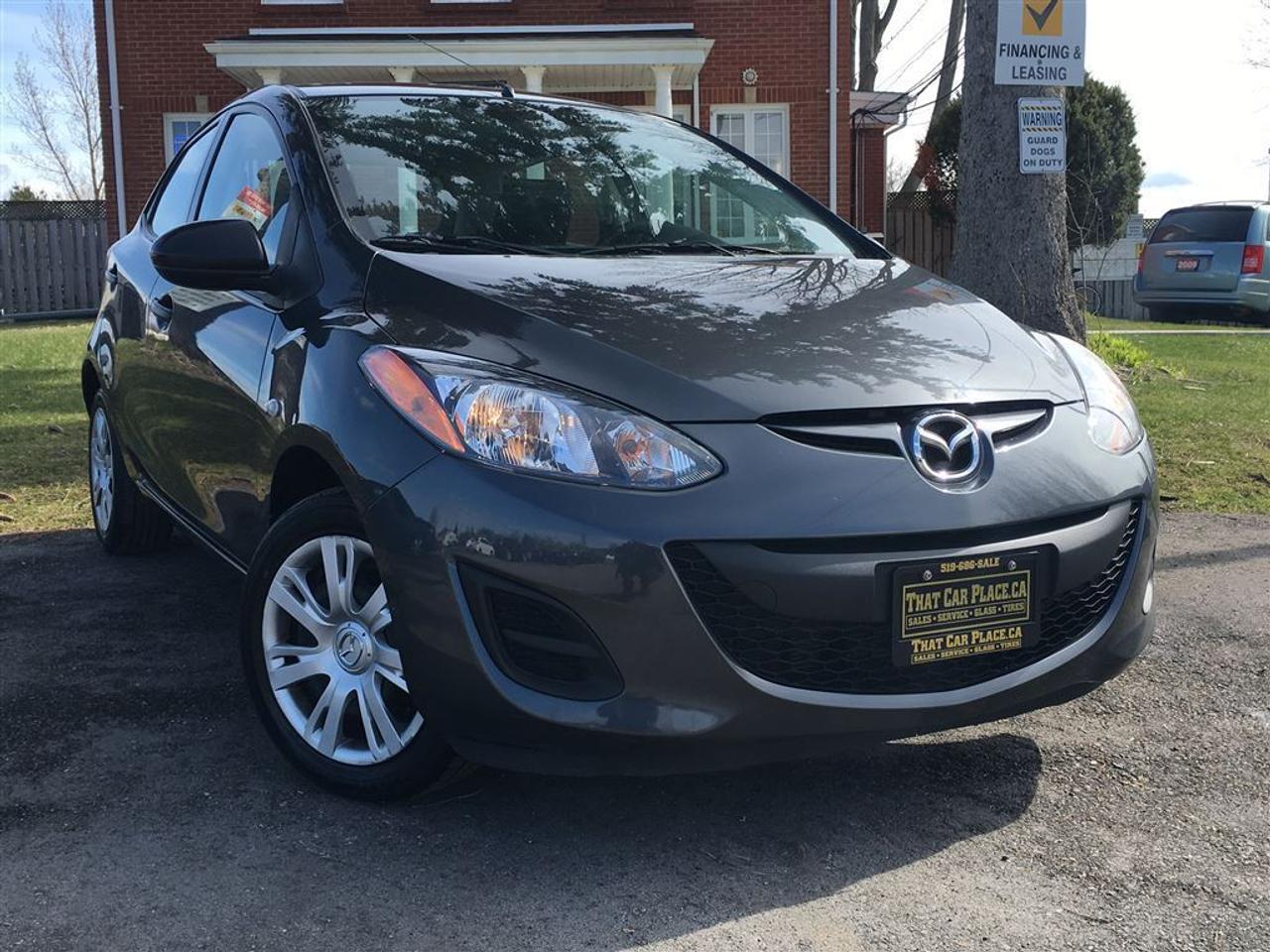 <p>Check out the 2014 Mazda 2 Sport automatic transmission with only 54.958 kilometers and a 4cyl 1.5 litre engine. Featuring alloy wheels antilock brakes side impact airbags xenon headlights and a traction control system. Air conditioning for those hot summer days as well as a CD player w USB input and an MP3 hookup and all power group such as door locks mirrors and windows. Come in and see us or apply online at www.@thatcarplace.ca.Vehicle is sold Safety and Emission Tested. HST and Licensing is extra.That Car Place in business for over 27 years since 1989 Voted #1 Best Used Car Dealership in London Ontario for 2014 & 2015 & 2016 Top Choice Award for 2015 & 2016 as well as Londons Readers Choice Award 2014 & 2015. That Car Place holds a solid A Better Business Bureau rating and achieved the most likes on all Social Media ever in the used car dealership industry.That Car Place uses an exclusive third party tool that accurately prices and monitors vehicle prices competitively to guarantee customers best value. That is right NO NEED FOR HAGGLING! No Hidden admin fees. No gimmicks just honesty and integrity at no additional charge.We make the buying process Simple and StressFree our reviews speak for themselves. Google httpswww.google.cawebhpsourcedchromeinstant&ion1&espv2&ieUTF8#qthat%20car%20place&lrd0x882ef3f1a412803b0x4ac067228e36535c1Dealer Rater httpwww.dealerrater.cadealerThatCarPlacereview43090N49.com httpswww.n49.combiz108920thatcarplaceonlondon443exeterrdBBB httpwww.bbb.orgwesternontariobusinessreviewsautodealersusedcarsthatcarplaceinlondonon17190customerreviewscachetyAll vehicles go under an extensive inspection Receive a SemiSynthetic Oillubefilter. Any vehicle with below 50% brakes will be replaced! A detailed Free Car Proof Report is including with every vehicle to present the vehicles history or accidents. Full Safety inspection with 30 days 100% safety related items warranty done by That Car Place along with an Emission test and to top it off with a Full cleanup and Detailing. Our Finance Specialists provides same day approvals and work hard 247 to ensure achieving the lowest interest rate possible best terms and fully open end loans.Minimum qualifications. Whether its Good credit Bad credit No Credit Bankruptcy Proposal Divorce Repossessions $0 down or simply low affordable payments we can get it done for you. Apply securely with confidence at httpthatcarplace.caapplyVisit us ThatCarPlace.ca 443 Exeter Road London Ontario Or call us 519686SALE (7253) Or toll free 18669691999 Or by email sales@thatcarplace.ca**Payments are based off qualifying monthly term $0 down & 4.9% interest. Qualifying term and rate of borrowing varies by lender. Example The cost of borrowing on a vehicle with a purchase price of $10000 at 4.9% over 60 month term is $1499.78. Rates are subject to change without notice.</p>