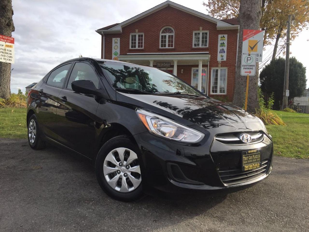 <p>This 2016 Hyundai Accent SE is LOADED!!! Comes with BLUETOOTH, SUNROOF, USB/AUX/CD/MP3 connectivity for your IPOD/IPHONE or ANDROID music playing device, Aluminum Wheels, Stability Control, Power Doors/Locks/Mirrors/Steering/Windows and many more features. Call 1-519-686-7253 or Visit 443 Exeter Rd.&nbsp;</p>
<ul>
<li class=li1><span class=s2>Voted&nbsp;<strong><em>#1 Best Used Car Dealership</em></strong>&nbsp;through 2014 - 2016 in London, Ontario</span></li>
<li class=li1><span class=s2>Voted&nbsp;<strong><em>Top Choice Award</em></strong>&nbsp;in 2015 and 2016</span></li>
<li class=li1><span class=s2>Voted&nbsp;<strong><em>London&rsquo;s Readers&rsquo; Choice Award</em></strong>&nbsp;2014 and 2015&nbsp;</span></li>
<li class=li1><span class=s2><strong><em>A+</em></strong><strong><em>Better Business Bureau rating</em></strong></span></li>
<li class=li1><span class=s2>We have been in business for&nbsp;</span><span class=s4><strong>27yrs</strong></span><span class=s2><strong><em>&nbsp;</em></strong></span></li>
<li class=li1><span class=s2>Most liked used car dealer on social media in Canada</span></li>
<li class=li1><span class=s2>We use an exclusive 3rd party tool that accurately monitors vehicle prices to guarantee our customers get the best value.&nbsp;</span></li>
<li class=li1><span class=s2><strong><em>NO NEED FOR HAGGLING!&nbsp;</em></strong></span></li>
<li class=li1><span class=s2><strong><em>NO HIDDEN ADMIN. FEES!</em></strong></span></li>
<li class=li1><span class=s2><strong><em>Just honesty and integrity at no additional charge</em></strong></span></li>
<li class=li1><span class=s2>All vehicles:</span></li>
<ul>
<li class=li1><span class=s2>Go through Safety inspection with 30 days 100% safety related items warranty completed by us</span></li>
<li class=li1><span class=s2>With below 50% brakes will be replaced&nbsp;</span></li>
<li class=li1><span class=s2>Receive a semi-synthetic oil-lube-filter</span></li>
<li class=li1><span class=s2>Undergo Emissions test and an extensive inspection</span></li>
<li class=li1><span class=s2>Include a FREE CarProof Report</span></li>
<li class=li2><span class=s2>Purchased include FREE cleanup and detailing</span></li>
</ul>
<li class=li2><span class=s2>Our&nbsp;<em>Finance Specialists</em>&nbsp;will do their best to:</span></li>
<ul>
<li class=li2><span class=s2>Provide&nbsp;<strong><em>SAME-DAY APPROVALS</em></strong></span></li>
<li class=li2><span class=s2>Ensure achieving the&nbsp;<strong><em>LOWEST INTEREST RATE &</em></strong>&nbsp;<strong><em>BEST TERMS&nbsp;</em></strong>possible</span></li>
<li class=li2><span class=s2>Provide&nbsp;<strong><em>FULLY OPEN-END LOANS *pay them off any time with no penalty*</em></strong></span></li>
</ul>
<li class=li3><span class=s2>Whether its good, bad or no credit, bankruptcy, proposal, divorce or repossessions. $0 down Apply securely with confidence at&nbsp;<a href=http://bit.ly/2cg4WeM><span class=s5>http://bit.ly/2cg4WeM</span></a></span><span class=s6>&nbsp;</span></li>
<li class=li3><span class=s2>We make the buying process SIMPLE and STRESS-FREE, our reviews speak for themselves:</span></li>
<ul>
<li class=li4><span class=s8><strong><em>Google</em></strong><em>:</em></span><span class=s9><a href=http://bit.ly/2cK4fi3><span class=s10>http://bit.ly/2cK4fi3</span></a></span></li>
<li class=li5><span class=s8><strong><em>DealerRater:</em></strong></span><span class=s12><a href=http://bit.ly/2cIdFI1><span class=s5>http://bit.ly/2cIdFI1</span></a></span></li>
<li class=li5><span class=s8><strong><em>N49.com:</em></strong></span><span class=s12><a href=http://bit.ly/2bYZlOh><span class=s5>http://bit.ly/2bYZlOh</span></a></span></li>
<li class=li5><span class=s8><strong><em>BBB:</em></strong></span><span class=s9>&nbsp;<a href=http://go.bbb.org/2cK5Cxd><span class=s5>http://go.bbb.org/2cK5Cxd</span></a></span></li>
</ul>
</ul>
<p>&nbsp;**Payments are based off qualifying monthly term $0 down & 4.9% interest. Qualifying term and rate of borrowing varies by lender. Example: The cost of borrowing on a vehicle with a purchase price of $10000 at 4.9% over 60 month term is $1499.78. Rates are subject to change without notice.&nbsp;</p>