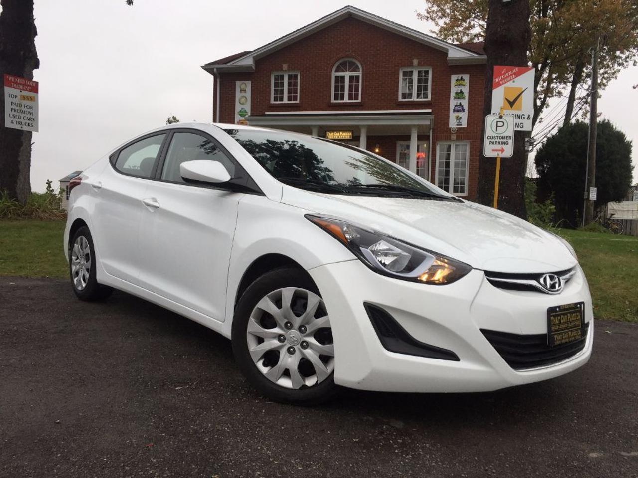 <p>This 2015 Hyundai Elantra GL can be yours for ONLY $52/Wk and is LOADED!!! Comes with BLUETOOTH, USB/AUX/MP3/CD player for your IPHONE/IPOD or ANDROID music playing device, HEATED FRONT ROW SEATS and has sleek exterior lines and a spacious interior. If yourre interested in a fuel effecient sedan thats reliable and will last a long time CALL 1-519-686-7253 or Visit 443 Exeter Rd.</p>
<ul>
<li class=li1><span class=s2>Voted&nbsp;<strong><em>#1 Best Used Car Dealership</em></strong>&nbsp;through 2014 - 2016 in London, Ontario</span></li>
<li class=li1><span class=s2>Voted&nbsp;<strong><em>Top Choice Award</em></strong>&nbsp;in 2015 and 2016</span></li>
<li class=li1><span class=s2>Voted&nbsp;<strong><em>London&rsquo;s Readers&rsquo; Choice Award</em></strong>&nbsp;2014 and 2015&nbsp;</span></li>
<li class=li1><span class=s2><strong><em>A+</em></strong><strong><em>Better Business Bureau rating</em></strong></span></li>
<li class=li1><span class=s2>We have been in business for&nbsp;</span><span class=s4><strong>27yrs</strong></span><span class=s2><strong><em>&nbsp;</em></strong></span></li>
<li class=li1><span class=s2>Most liked used car dealer on social media in Canada</span></li>
<li class=li1><span class=s2>We use an exclusive 3rd party tool that accurately monitors vehicle prices to guarantee our customers get the best value.&nbsp;</span></li>
<li class=li1><span class=s2><strong><em>NO NEED FOR HAGGLING!&nbsp;</em></strong></span></li>
<li class=li1><span class=s2><strong><em>NO HIDDEN ADMIN. FEES!</em></strong></span></li>
<li class=li1><span class=s2><strong><em>Just honesty and integrity at no additional charge</em></strong></span></li>
<li class=li1><span class=s2>All vehicles:</span></li>
<ul>
<li class=li1><span class=s2>Go through Safety inspection with 30 days 100% safety related items warranty completed by us</span></li>
<li class=li1><span class=s2>With below 50% brakes will be replaced&nbsp;</span></li>
<li class=li1><span class=s2>Receive a semi-synthetic oil-lube-filter</span></li>
<li class=li1><span class=s2>Undergo Emissions test and an extensive inspection</span></li>
<li class=li1><span class=s2>Include a FREE CarProof Report</span></li>
<li class=li2><span class=s2>Purchased include FREE cleanup and detailing</span></li>
</ul>
<li class=li2><span class=s2>Our&nbsp;<em>Finance Specialists</em>&nbsp;will do their best to:</span></li>
<ul>
<li class=li2><span class=s2>Provide&nbsp;<strong><em>SAME-DAY APPROVALS</em></strong></span></li>
<li class=li2><span class=s2>Ensure achieving the&nbsp;<strong><em>LOWEST INTEREST RATE &</em></strong>&nbsp;<strong><em>BEST TERMS&nbsp;</em></strong>possible</span></li>
<li class=li2><span class=s2>Provide&nbsp;<strong><em>FULLY OPEN-END LOANS *pay them off any time with no penalty*</em></strong></span></li>
</ul>
<li class=li3><span class=s2>Whether its good, bad or no credit, bankruptcy, proposal, divorce or repossessions. $0 down Apply securely with confidence at&nbsp;<a href=http://bit.ly/2cg4WeM><span class=s5>http://bit.ly/2cg4WeM</span></a></span><span class=s6>&nbsp;</span></li>
<li class=li3><span class=s2>We make the buying process SIMPLE and STRESS-FREE, our reviews speak for themselves:</span></li>
<ul>
<li class=li4><span class=s8><strong><em>Google</em></strong><em>:</em></span><span class=s9><a href=http://bit.ly/2cK4fi3><span class=s10>http://bit.ly/2cK4fi3</span></a></span></li>
<li class=li5><span class=s8><strong><em>DealerRater:</em></strong></span><span class=s12><a href=http://bit.ly/2cIdFI1><span class=s5>http://bit.ly/2cIdFI1</span></a></span></li>
<li class=li5><span class=s8><strong><em>N49.com:</em></strong></span><span class=s12><a href=http://bit.ly/2bYZlOh><span class=s5>http://bit.ly/2bYZlOh</span></a></span></li>
<li class=li5><span class=s8><strong><em>BBB:</em></strong></span><span class=s9>&nbsp;<a href=http://go.bbb.org/2cK5Cxd><span class=s5>http://go.bbb.org/2cK5Cxd</span></a></span></li>
</ul>
</ul>
<p>&nbsp;**Payments are based off qualifying monthly term $0 down & 4.9% interest. Qualifying term and rate of borrowing varies by lender. Example: The cost of borrowing on a vehicle with a purchase price of $10000 at 4.9% over 60 month term is $1499.78. Rates are subject to change without notice.&nbsp;</p>