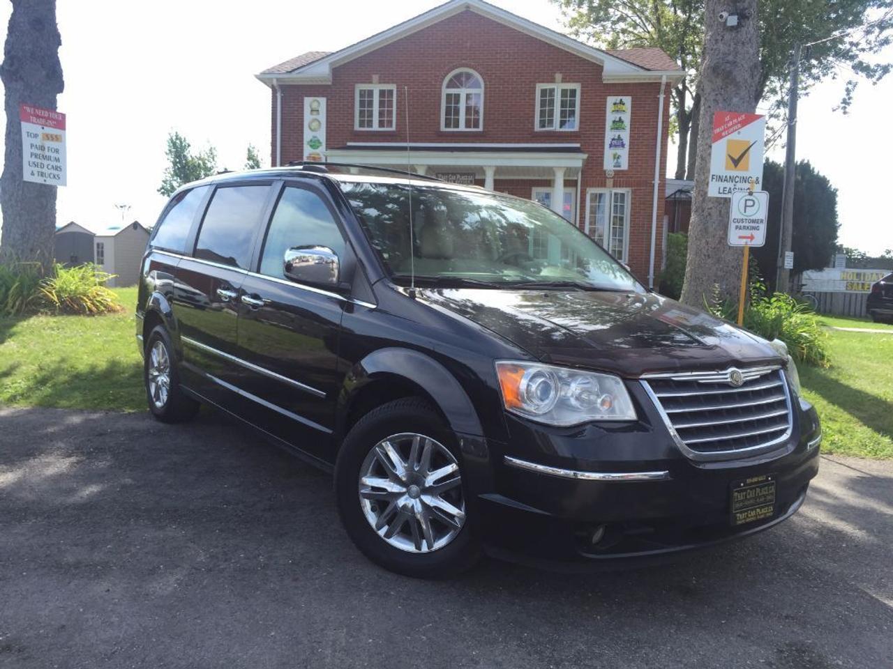 <p>This 2010 Chrysler Town & Country has every feature you could possibly want in a van. Comes with Tinted Windows, DVD Player, Rear Backup Cam, Power Trunk/Driver Seat/Steering Wheel/Pedals/Doors/Windows/Locks/Mirrors, Bluetooth, Remote Start, Universal Garage Door Opener, Leather Seats and many more!!! Call us 1-519-686-7253 or come visit us at 443 Exeter Rd.&nbsp;</p>
<ul>
<li class=li1><span class=s2>Voted&nbsp;<strong><em>#1 Best Used Car Dealership</em></strong>&nbsp;through 2014 - 2016 in London, Ontario</span></li>
<li class=li1><span class=s2>Voted&nbsp;<strong><em>Top Choice Award</em></strong>&nbsp;in 2015 and 2016</span></li>
<li class=li1><span class=s2>Voted&nbsp;<strong><em>London&rsquo;s Readers&rsquo; Choice Award</em></strong>&nbsp;2014 and 2015&nbsp;</span></li>
<li class=li1><span class=s2><strong><em>A+</em></strong><strong><em>Better Business Bureau rating</em></strong></span></li>
<li class=li1><span class=s2>We have been in business for&nbsp;</span><span class=s4><strong>27yrs</strong></span><span class=s2><strong><em>&nbsp;</em></strong></span></li>
<li class=li1><span class=s2>Most liked used car dealer on social media in Canada</span></li>
<li class=li1><span class=s2>We use an exclusive 3rd party tool that accurately monitors vehicle prices to guarantee our customers get the best value.&nbsp;</span></li>
<li class=li1><span class=s2><strong><em>NO NEED FOR HAGGLING!&nbsp;</em></strong></span></li>
<li class=li1><span class=s2><strong><em>NO HIDDEN ADMIN. FEES!</em></strong></span></li>
<li class=li1><span class=s2><strong><em>Just honesty and integrity at no additional charge</em></strong></span></li>
<li class=li1><span class=s2>All vehicles:</span></li>
<ul>
<li class=li1><span class=s2>Go through Safety inspection with 30 days 100% safety related items warranty completed by us</span></li>
<li class=li1><span class=s2>With below 50% brakes will be replaced&nbsp;</span></li>
<li class=li1><span class=s2>Receive a semi-synthetic oil-lube-filter</span></li>
<li class=li1><span class=s2>Undergo Emissions test and an extensive inspection</span></li>
<li class=li1><span class=s2>Include a FREE CarProof Report</span></li>
<li class=li2><span class=s2>Purchased include FREE cleanup and detailing</span></li>
</ul>
<li class=li2><span class=s2>Our&nbsp;<em>Finance Specialists</em>&nbsp;will do their best to:</span></li>
<ul>
<li class=li2><span class=s2>Provide&nbsp;<strong><em>SAME-DAY APPROVALS</em></strong></span></li>
<li class=li2><span class=s2>Ensure achieving the&nbsp;<strong><em>LOWEST INTEREST RATE &</em></strong>&nbsp;<strong><em>BEST TERMS&nbsp;</em></strong>possible</span></li>
<li class=li2><span class=s2>Provide&nbsp;<strong><em>FULLY OPEN-END LOANS *pay them off any time with no penalty*</em></strong></span></li>
</ul>
<li class=li3><span class=s2>Whether its good, bad or no credit, bankruptcy, proposal, divorce or repossessions. $0 down Apply securely with confidence at&nbsp;<a href=http://bit.ly/2cg4WeM><span class=s5>http://bit.ly/2cg4WeM</span></a></span><span class=s6>&nbsp;</span></li>
<li class=li3><span class=s2>We make the buying process SIMPLE and STRESS-FREE, our reviews speak for themselves:</span></li>
<ul>
<li class=li4><span class=s8><strong><em>Google</em></strong><em>:</em></span><span class=s9><a href=http://bit.ly/2cK4fi3><span class=s10>http://bit.ly/2cK4fi3</span></a></span></li>
<li class=li5><span class=s8><strong><em>DealerRater:</em></strong></span><span class=s12><a href=http://bit.ly/2cIdFI1><span class=s5>http://bit.ly/2cIdFI1</span></a></span></li>
<li class=li5><span class=s8><strong><em>N49.com:</em></strong></span><span class=s12><a href=http://bit.ly/2bYZlOh><span class=s5>http://bit.ly/2bYZlOh</span></a></span></li>
<li class=li5><span class=s8><strong><em>BBB:</em></strong></span><span class=s9>&nbsp;<a href=http://go.bbb.org/2cK5Cxd><span class=s5>http://go.bbb.org/2cK5Cxd</span></a></span></li>
</ul>
</ul>
<p>&nbsp;</p>
<p class=p6><span class=s2>**Payments are based off qualifying monthly term $0 down & 4.9% interest. Qualifying term and rate of borrowing varies by lender. Example: The cost of borrowing on a vehicle with a purchase price of $10000 at 4.9% over 60 month term is $1499.78. Rates are subject to change without notice.&nbsp;</span></p>