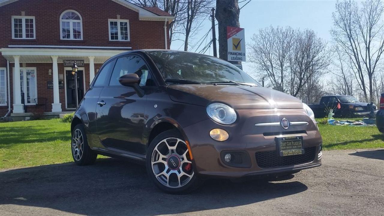 Used 2014 Fiat 500 Sport - $42Wk-Leather-Alloys-Bluetooth for sale in London, ON
