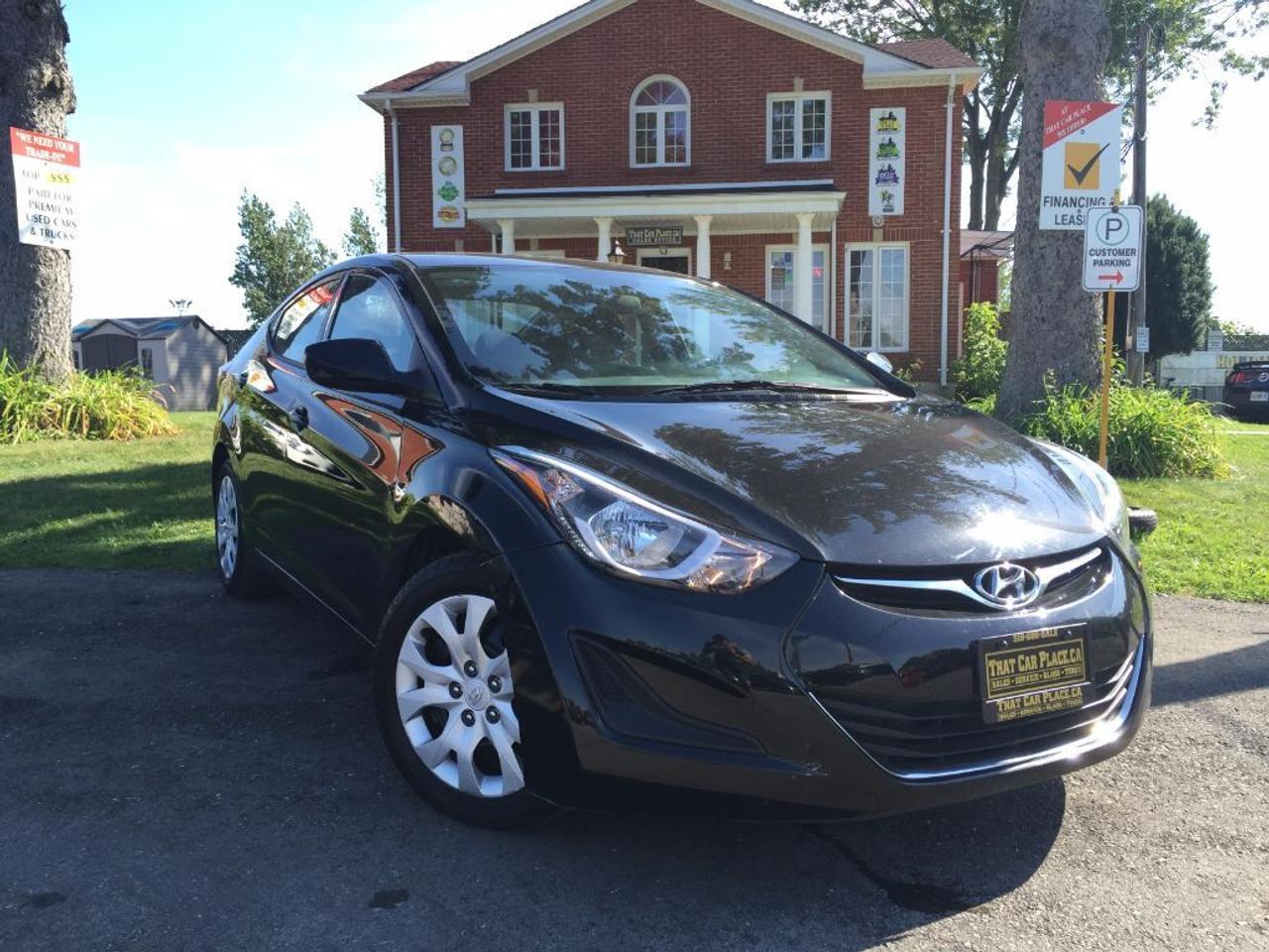 <p>This 2015 Hyundai Elantra GL is LOADED!!! Comes with BLUETOOTH, USB/AUX/CD/MP3 connectivity for your IPOD/IPHONE or ANDROID music playing device, HEATED FRONT ROW SEATS, Cruise Control, Keyless Entry plus many more features. Call 1-519-686-7253 or Visit 443 Exeter Rd.&nbsp;</p>
<ul>
<li class=li1><span class=s2>Voted&nbsp;<strong><em>#1 Best Used Car Dealership</em></strong>&nbsp;through 2014 - 2016 in London, Ontario</span></li>
<li class=li1><span class=s2>Voted&nbsp;<strong><em>Top Choice Award</em></strong>&nbsp;in 2015 and 2016</span></li>
<li class=li1><span class=s2>Voted&nbsp;<strong><em>London&rsquo;s Readers&rsquo; Choice Award</em></strong>&nbsp;2014 and 2015&nbsp;</span></li>
<li class=li1><span class=s2><strong><em>A+</em></strong><strong><em>Better Business Bureau rating</em></strong></span></li>
<li class=li1><span class=s2>We have been in business for&nbsp;</span><span class=s4><strong>27yrs</strong></span><span class=s2><strong><em>&nbsp;</em></strong></span></li>
<li class=li1><span class=s2>Most liked used car dealer on social media in Canada</span></li>
<li class=li1><span class=s2>We use an exclusive 3rd party tool that accurately monitors vehicle prices to guarantee our customers get the best value.&nbsp;</span></li>
<li class=li1><span class=s2><strong><em>NO NEED FOR HAGGLING!&nbsp;</em></strong></span></li>
<li class=li1><span class=s2><strong><em>NO HIDDEN ADMIN. FEES!</em></strong></span></li>
<li class=li1><span class=s2><strong><em>Just honesty and integrity at no additional charge</em></strong></span></li>
<li class=li1><span class=s2>All vehicles:</span></li>
<ul>
<li class=li1><span class=s2>Go through Safety inspection with 30 days 100% safety related items warranty completed by us</span></li>
<li class=li1><span class=s2>With below 50% brakes will be replaced&nbsp;</span></li>
<li class=li1><span class=s2>Receive a semi-synthetic oil-lube-filter</span></li>
<li class=li1><span class=s2>Undergo Emissions test and an extensive inspection</span></li>
<li class=li1><span class=s2>Include a FREE CarProof Report</span></li>
<li class=li2><span class=s2>Purchased include FREE cleanup and detailing</span></li>
</ul>
<li class=li2><span class=s2>Our&nbsp;<em>Finance Specialists</em>&nbsp;will do their best to:</span></li>
<ul>
<li class=li2><span class=s2>Provide&nbsp;<strong><em>SAME-DAY APPROVALS</em></strong></span></li>
<li class=li2><span class=s2>Ensure achieving the&nbsp;<strong><em>LOWEST INTEREST RATE &</em></strong>&nbsp;<strong><em>BEST TERMS&nbsp;</em></strong>possible</span></li>
<li class=li2><span class=s2>Provide&nbsp;<strong><em>FULLY OPEN-END LOANS *pay them off any time with no penalty*</em></strong></span></li>
</ul>
<li class=li3><span class=s2>Whether its good, bad or no credit, bankruptcy, proposal, divorce or repossessions. $0 down Apply securely with confidence at&nbsp;<a href=http://bit.ly/2cg4WeM><span class=s5>http://bit.ly/2cg4WeM</span></a></span><span class=s6>&nbsp;</span></li>
<li class=li3><span class=s2>We make the buying process SIMPLE and STRESS-FREE, our reviews speak for themselves:</span></li>
<ul>
<li class=li4><span class=s8><strong><em>Google</em></strong><em>:</em></span><span class=s9><a href=http://bit.ly/2cK4fi3><span class=s10>http://bit.ly/2cK4fi3</span></a></span></li>
<li class=li5><span class=s8><strong><em>DealerRater:</em></strong></span><span class=s12><a href=http://bit.ly/2cIdFI1><span class=s5>http://bit.ly/2cIdFI1</span></a></span></li>
<li class=li5><span class=s8><strong><em>N49.com:</em></strong></span><span class=s12><a href=http://bit.ly/2bYZlOh><span class=s5>http://bit.ly/2bYZlOh</span></a></span></li>
<li class=li5><span class=s8><strong><em>BBB:</em></strong></span><span class=s9>&nbsp;<a href=http://go.bbb.org/2cK5Cxd><span class=s5>http://go.bbb.org/2cK5Cxd</span></a></span></li>
</ul>
</ul>
<p>&nbsp;**Payments are based off qualifying monthly term $0 down & 4.9% interest. Qualifying term and rate of borrowing varies by lender. Example: The cost of borrowing on a vehicle with a purchase price of $10000 at 4.9% over 60 month term is $1499.78. Rates are subject to change without notice.&nbsp;</p>