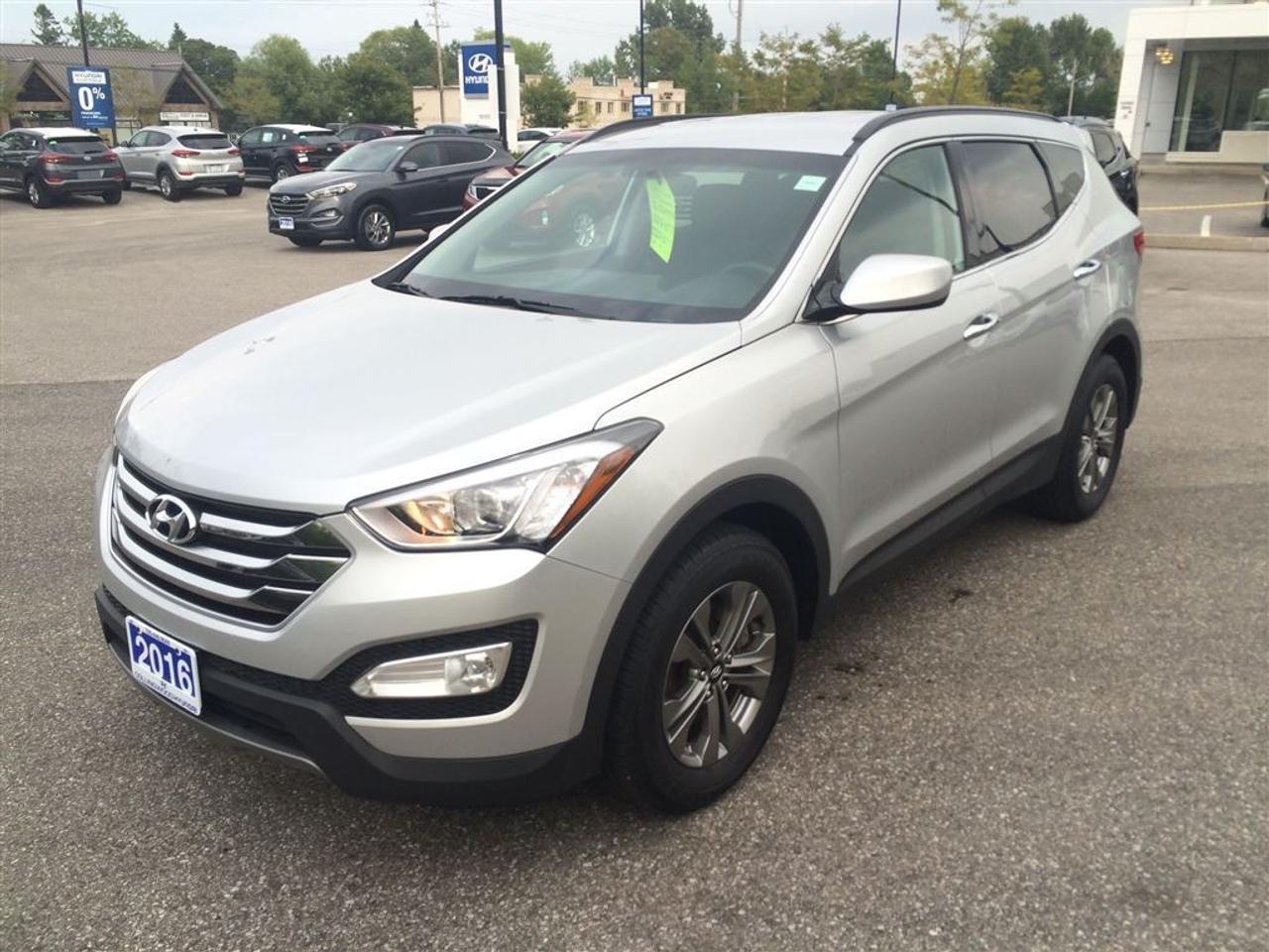 Gorgeous Santa Fe premium AWD. finished in silver. Heated steering wheel,front and rear seats, sat radio, all the options you are looking for in your next CUV. We ensure all of our daily rentals are like new, we only buy the best, dont be fooled by lower prices. We ensure 2 keys, service records up to date as per factory standards, factory parts and trained technicians!   5 Year Anniversary Clear out!!! Save 25 cents a litre on fuel, Win a trip to Vegas, WIn a Tv, prices havent been this low since we opened!!! Mention this ad and get additional $avings!!