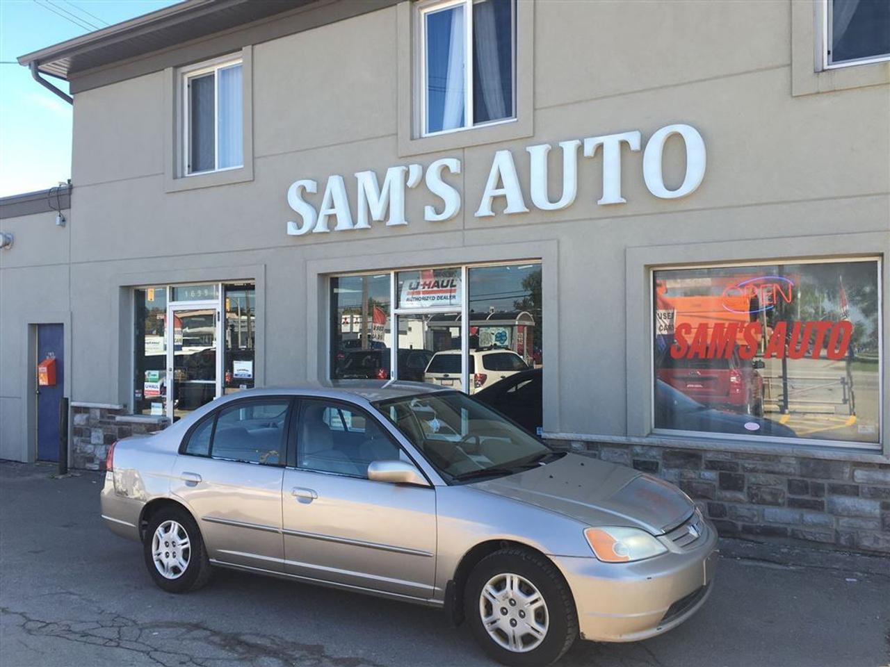 WILL PROVIDE CAR PROOF OR CARFAX. COME FOR A TEST DRIVE.   SERVING HAMILTON ANCASTER STONEYCREEK BINBROOK GRIMSBY ST.CATHERINE NIAGARA FALLS BURLINGTON OAKVILLE MISSISSAUGA TORNTO BRATFORD LONDON FOR OVER 7 YEARS.   FINANCING AND EXTENDED WARRANTY AVAILABLE FOR UP TO 5 YEARS AT LOW RATES STARTING @ % 4.99   VISIT OUR SHOWROOM AT 1699 UPPERJAMES STREET HAMILTON ONTARIO L9B 1K7 OR CALL US @ 905-547-1745   WEBSITE VISIT WWW.SAMSAUTO.NET OVER 70 VEHICLES IN STOCK STARTING FROM 2499+TAX