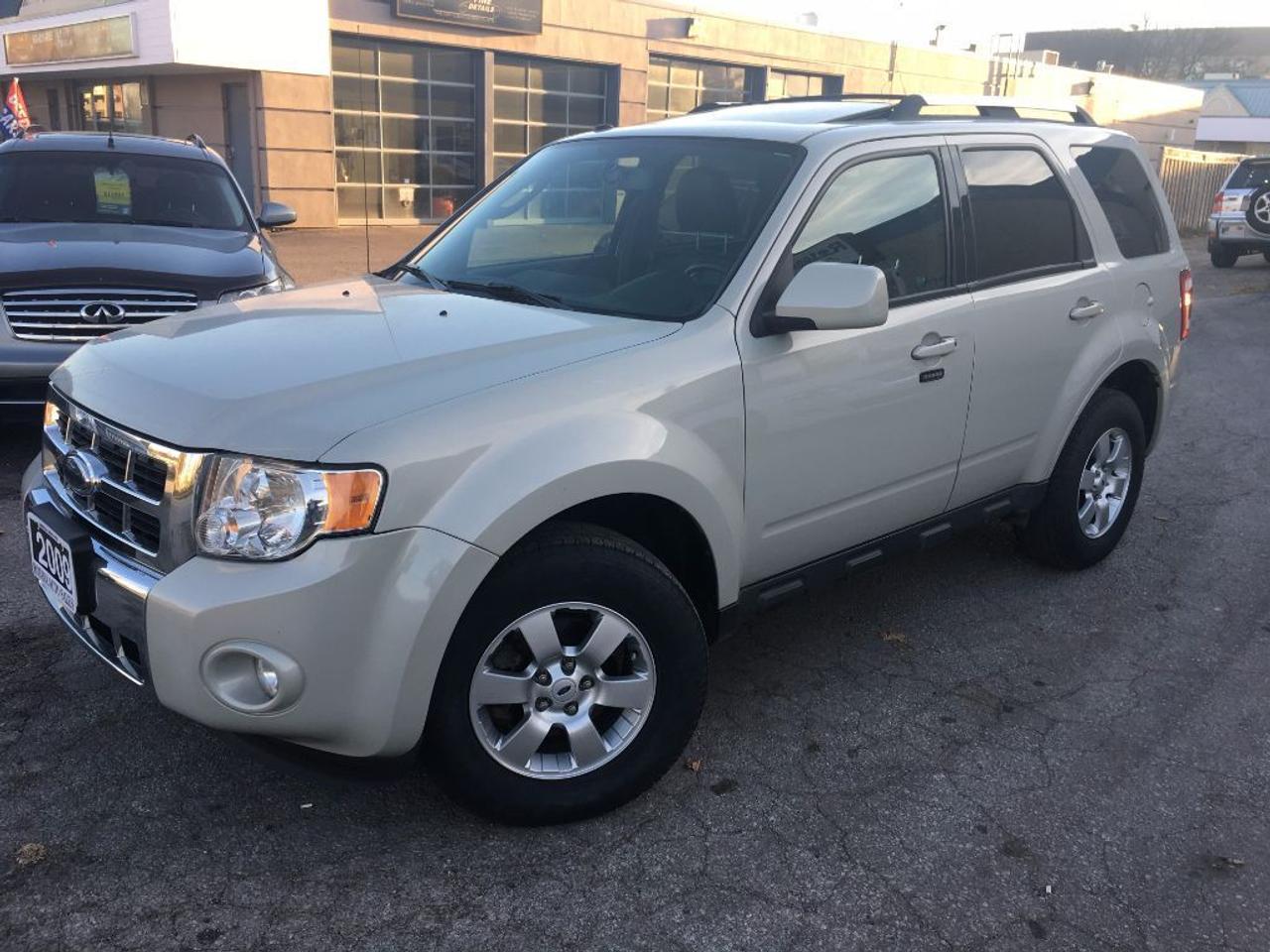 2009 Ford Escape , loaded leather , sunroof ,tinted windows , tires are very good .rust proofing rear parking system , Bluetooth, ready to go !!! interior exterior are super clean , two sets of keys , has book , fully detailed , drives good , engine & transmission well and smooth.
our price includes :
1-Ontario Safety Standard Certificate .
2-Vehicle Emission Test .
3-CARPROOF Vehicle History Report.
-Safety Guarantee 36 days.
ALL CREDIT WELCOME? FINANCING AVAILABLE.. 
To make sure that the vehicle is still available, please call us at: 877-375-1427 or by email: rotana.sales@hotmail.com.com
To see others Vehicles, please click on the links below:
Autotrader,
http://www.autotrader.ca/cars/on/burlington/?kwd=rotana&=prx
-OUR HOURS OF OPERATION:
MON-FRI: 10:00 am to 8:00 PM
SAT: 10:00 am to 6:00 PM
SUN: CLOSED and By Appointment
Rotana Auto Sales
568 Argus Rd
Oakville , On , L6J 3J3
Toll free: 877-375-1427
Phone : 905 617 6761
rotana.sales@hotmail.com