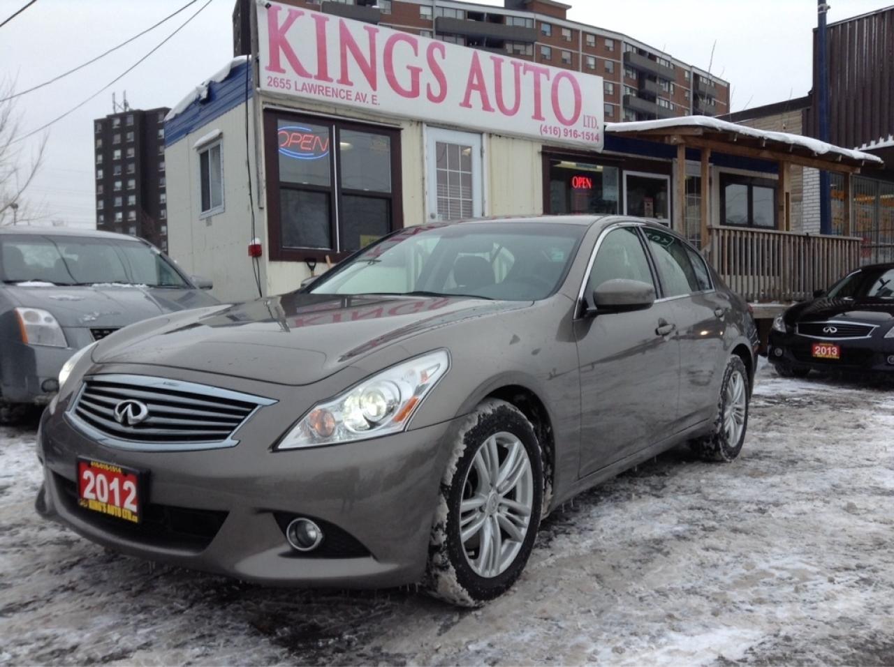 Used 2012 Infiniti G37X AWD, NAVI, LEATHER, BACKUP-CAM. for sale in North York, ON
