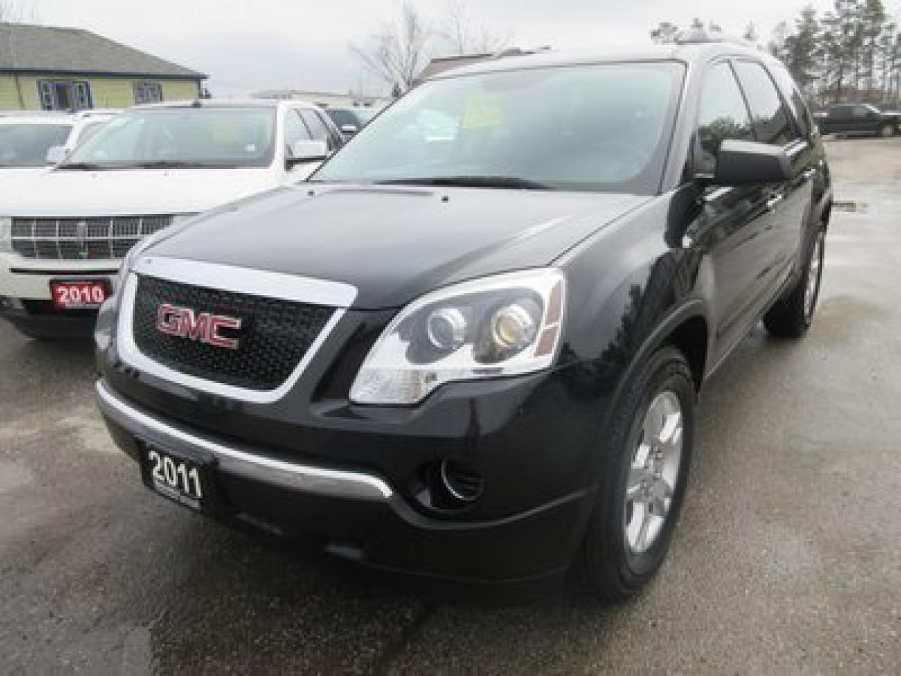 Used 2011 GMC Acadia WELL EQUIPPED SLE MODEL 7 PASSENGER CAPTAINS.. 3RD ROW.. 3.6L - V6 - VVT ENGINE.. for sale in Keswick, ON