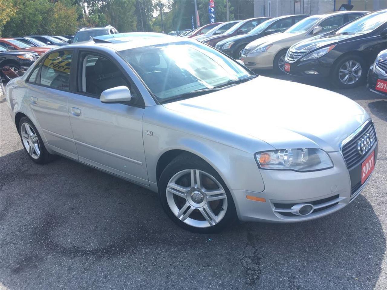 Used 2007 Audi A4 2.0T / 6SP/LEATHER/ROOF/ALLOYS for sale in Pickering, ON