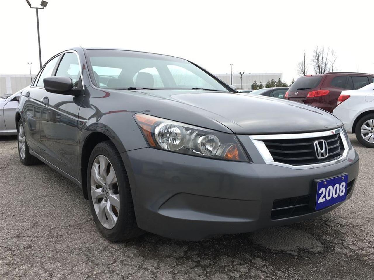 WE FINANCE EVERYONE,40 YEARS SERVING THE COMMUNITY, SAME LOCATION, SAME#905 683 5722  ==================================================================  4D , AUTO , EXL , FULLY LOADED WITH LEATHER INTERIOR AS WILL AS THE POWER MOON ROOF AND THE ALLOY WHEELS , GREY EXTERIOR IN LEATHER GREY INTERIOR , KEY-LESS INTER Y , POWER WINDOWS , POWER DOOR LOCK , CRUISE CONTROL , TILT STEERING , POWER STEERING CONTROL , POWER MIRRORS AND MUCH MORE , FULLY LOADED , LOCAL NEW CAR TRADE , LOOKS AND DRIVES LIKE NEW , CLEAN CAR PROOF  ------------------------------------------------------------------------------------------------------------------------------------  PLEASE MAKE SURE ALL INFORMATION AND OPTIONS ( AIR CONDITION) ARE CORRECT AND WORKING PRIOR TO PURCHASE , ADVERTISING COULD HAVE MISTAKES (COPY &PAST) PLEASE READ ALL DOCUMENTATION ( HISTORY ) AND BILL OF SALE , DUC FEE $495 WILL APPLY IN FINANCE DEALS   ------------------------------------------------------------------------------------------------------------------------------------  ALL FUNDS HAS TO BE CERTIFIED ONLY . *All Prices are unfit prices plus HST. Vehicle is not drivable if not certified and not E-tested. SAFETY AND E TEST ARE available for $695 with 36 days safety warranty   ------------------------------------------------------------------------------------------------------------------------------------  At kings of credit we try and make your dreams come true at www.kingsofcredit.net , Good credit, bad credit or no credit at all. Our team of finance managers have worked their magic arranging finance or a lease for many of kings of credit customers. kings of credit , used car and all makes certified used vehicle volume dealer is located in pickering ( ajax boarder) 2059 bayly st. just right on the corner of baily and church st. Not far from scarorough , Ajax, Whitby, Oshawa, Markham, Toronto, New market, Richmond hill, Thorn hill, Agincourt, Milliken, Malvern and much of the greater Toronto area or GTA. if you are looking for a used Honda civic, a used Honda , a used toyota , a used nissan, a used mazda, a used , a used suzuki, a used kia, a used subaru, a used ford,a used chevy,a used gmc, a used pontiac, a used buick, a used bmw , a used mercedes , a used vw , a used audi , a used van or truck. kings of credit is waiting for you with one of the largest inventories in the greater Toronto and Pickering area. kings of credit a great selection of certified used vehicles.