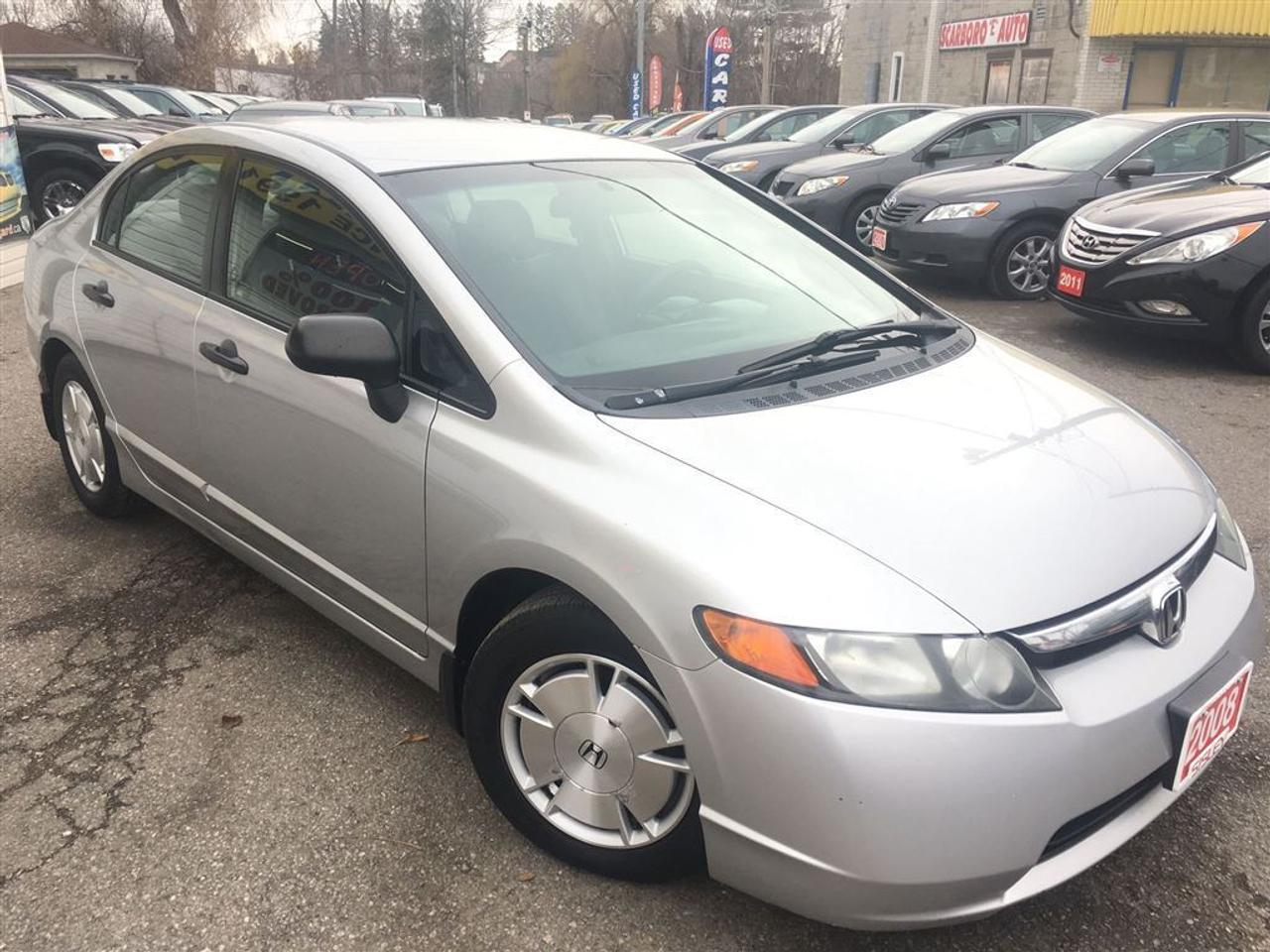 WE FINANCE EVERYONE! 25 YEARS SERVING THE COMMUNITY, SAME LOCATION, SAME PHONE # 416-287-0020. JOIN us on TWITTER @Scarboro_East and LIKE us on FACEBOOK @ScarboroEast for an early lead on upcoming inventory, monthly promotions, tips and advice   ------------------------------------------------------------------------------------------------------------------------------------  4D , AUTO , FULLY LOADED WITH ALLOY WHEELS , EQUIPPED WITH AIR CONDITION, SILVER EXTERIOR ON GREY INTERIOR , POWER WINDOWS , POWER DOOR LOCK , CRUISE CONTROL , TILT STEERING , POWER STEERING CONTROL , HEATED SEATS , INTERIOR TRIMS AND MUCH MORE , 182440K , CLEAN CAR PROOF , LOCAL NEW CAR TRADE , LOOKS AND DRIVES LIKE NEW!  ------------------------------------------------------------------------------------------------------------------------------------  PLEASE MAKE SURE ALL INFORMATION AND OPTIONS ( AIR CONDITION) ARE CORRECT AND WORKING PRIOR TO PURCHASE , ADVERTISING COULD HAVE MISTAKES (COPY &PAST) PLEASE READ ALL DOCUMENTATION ( HISTORY ) AND BILL OF SALE , DUC FEE $495 WILL APPLY IN FINANCE DEALS   ------------------------------------------------------------------------------------------------------------------------------------  ALL FUNDS HAS TO BE CERTIFIED ONLY . *All Prices are unfit prices plus HST. Vehicle is not drivable if not certified and not E-tested. SAFETY AND E TEST ARE AVAILABLE FOR $695 WITH 36 DAYS SAFETY WARRANTY ON ALL THE SAFETY ITEMS , LICENSING AND GAS PLUS $10 OMVIC FEE ARE EXTRA  ------------------------------------------------------------------------------------------------------------------------------------  At SCARBORO E AUTO LTD we try and make your dreams come true at www.scarboroeauto.ca Good credit, bad credit or no credit at all. Our team of finance managers have worked their magic arranging finance or a lease for many of scarboro e auto?s customers. scarbro e auto, used car and all makes certified used vehicle volume dealer is located in scarborough ( pickering boarder) 4663 Kingston roads. Just 2 lights east of morning side scarborough. Not far from pickering , Ajax, Whitby, Oshawa, Markham, Toronto, New market, Richmond hill, Thorn hill, Agincourt, Milliken, Malvern and much of the greater Toronto area or GTA. if you are looking for a used Honda civic, a used Honda , a used toyota , a used nissan, a used mazda, a used , a used suzuki, a used kia, a used subaru, a used ford,a used chevy,a used gmc, a used pontiac, a used buick, a used bmw , a used mercedes , a used vw , a used audi , a used van or truck. scarboro e auto is waiting for you with one of the largest inventories in the greater Toronto and Pickering area. scarboro e auto has a great selection of certified used vehicles. our certified used vehicles are listed in auto trader, Toronto?s kijiji and our own web site www.scarboroeauto.ca to be eligible as one of the oldest certified used car . scarboro e auto offer preferred finance rates, powertrain warranty, e tested, safety and certified. Come in or call us at 416 287 0020 and ask us about a used car , a used van, a used SUV. Do not wait for a Saturday sale to take advantage of one of the biggest selection of used low price cars, vans and used SUVs in Ontario. scaroboro e auto ltd is your best