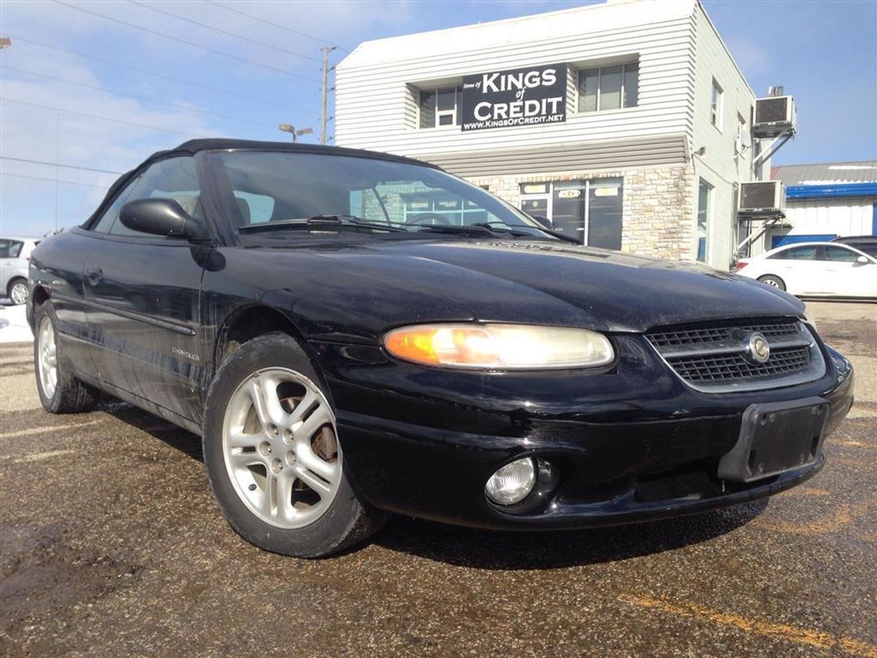 WE FINANCE EVERYONE, 40 YEARS SERVING THE COMMUNITY , SAME LOCATION AND #905 6835722  ==================================================================   DROP-TOP CONVERTABLE , AUTO , FULLY LOADED CONERTABLE WITH 142,000 KMS GREAT SUMMER RIDE, CLEAN BLACK EXTERIOR IN BLACK INTERIOR , KEY-LESS INTER Y , POWER WINDOWS , POWER DOOR LOCK , CRUISE CONTROL , TILT STEERING , POWER STEERING CONTROL , POWER MIRRORS AND MUCH MORE , FULLY LOADED , LOCAL NEW CAR TRADE , LOOKS AND DRIVES LIKE NEW MUST SEE CAR.  ------------------------------------------------------------------------------------------------------------------------------------  PLEASE MAKE SURE ALL INFORMATION AND OPTIONS ( AIR CONDITION) ARE CORRECT AND WORKING PRIOR TO PURCHASE , ADVERTISING COULD HAVE MISTAKES (COPY &PAST) PLEASE READ ALL DOCUMENTATION ( HISTORY ) AND BILL OF SALE , DUC FEE $495 WILL APPLY IN FINANCE DEALS   ------------------------------------------------------------------------------------------------------------------------------------  ALL FUNDS HAS TO BE CERTIFIED ONLY . *All Prices are unfit prices plus HST. Vehicle is not drivable if not certified and not E-tested. SAFETY AND E TEST ARE available for $695 with 36 days safety warranty   ------------------------------------------------------------------------------------------------------------------------------------  At kings of credit we try and make your dreams come true at www.kingsofcredit.net , Good credit, bad credit or no credit at all. Our team of finance managers have worked their magic arranging finance or a lease for many of kings of credit customers. kings of credit , used car and all makes certified used vehicle volume dealer is located in pickering ( ajax boarder) 2059 bayly st. just right on the corner of baily and church st. Not far from scarorough , Ajax, Whitby, Oshawa, Markham, Toronto, New market, Richmond hill, Thorn hill, Agincourt, Milliken, Malvern and much of the greater Toronto area or GTA. if you are looking for a used Honda civic, a used Honda , a used toyota , a used nissan, a used mazda, a used , a used suzuki, a used kia, a used subaru, a used ford,a used chevy,a used gmc, a used pontiac, a used buick, a used bmw , a used mercedes , a used vw , a used audi , a used van or truck. kings of credit is waiting for you with one of the largest inventories in the greater Toronto and Pickering area. kings of credit a great selection of certified used vehicles. Call Us Now @ 905-683-5722