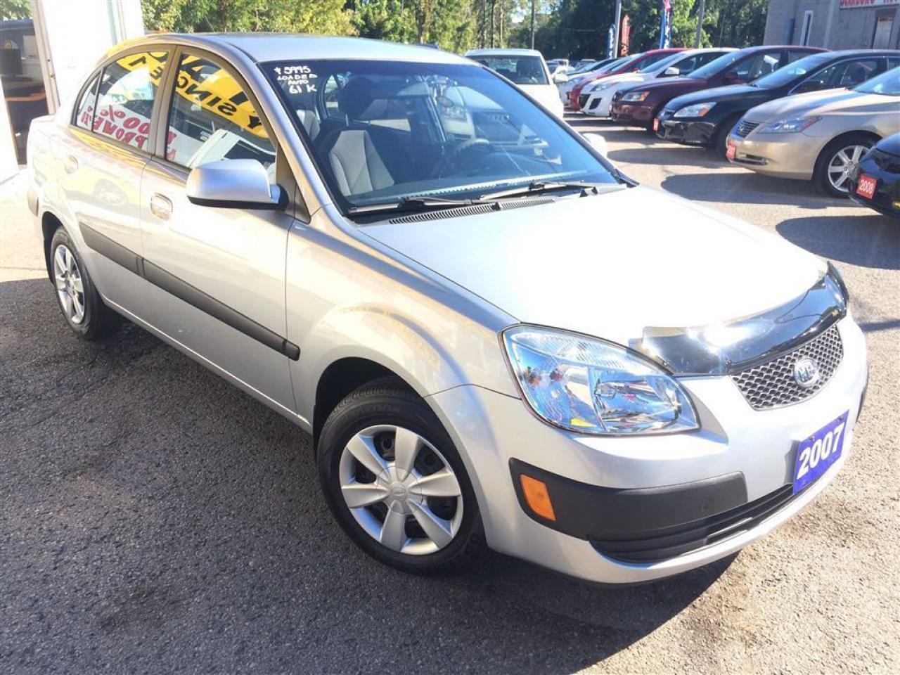 Used 2007 Kia Rio EX/AUTOAIR/LOADED/LOW KMS/61KM/CLEAN CAR PROOF for sale in Pickering, ON