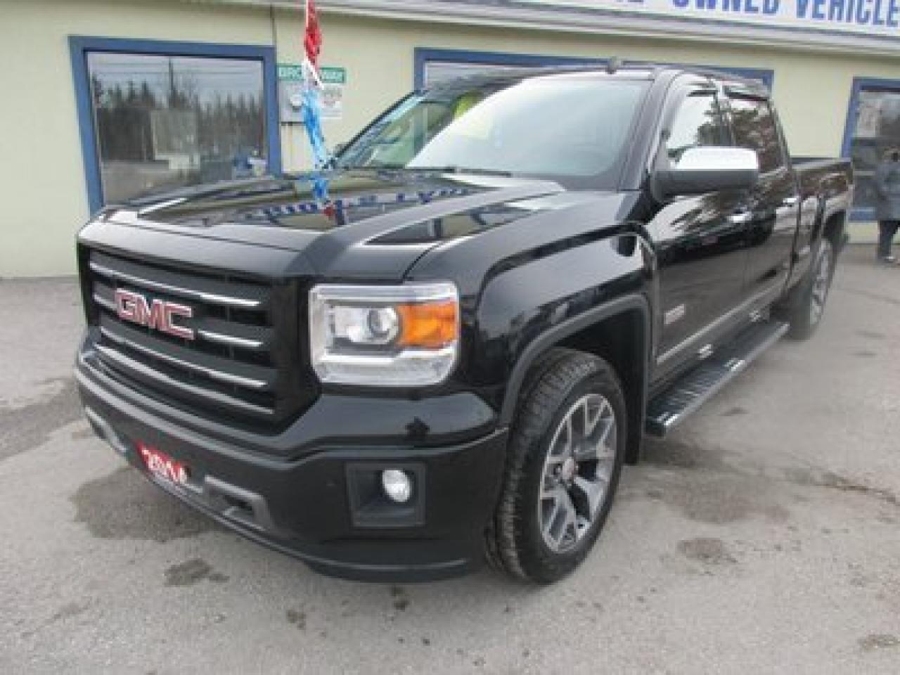 Used 2014 GMC Sierra 1500 LOADED ALL TERRAIN EDITION 5 PASSENGER 5.3L - VORTEC.. 4X4.. CREW.. SHORTY.. LEATHER.. HEATED SEATS.. BACK-UP CAMERA.. POWER SUNROOF.. for sale in Uxbridge, ON