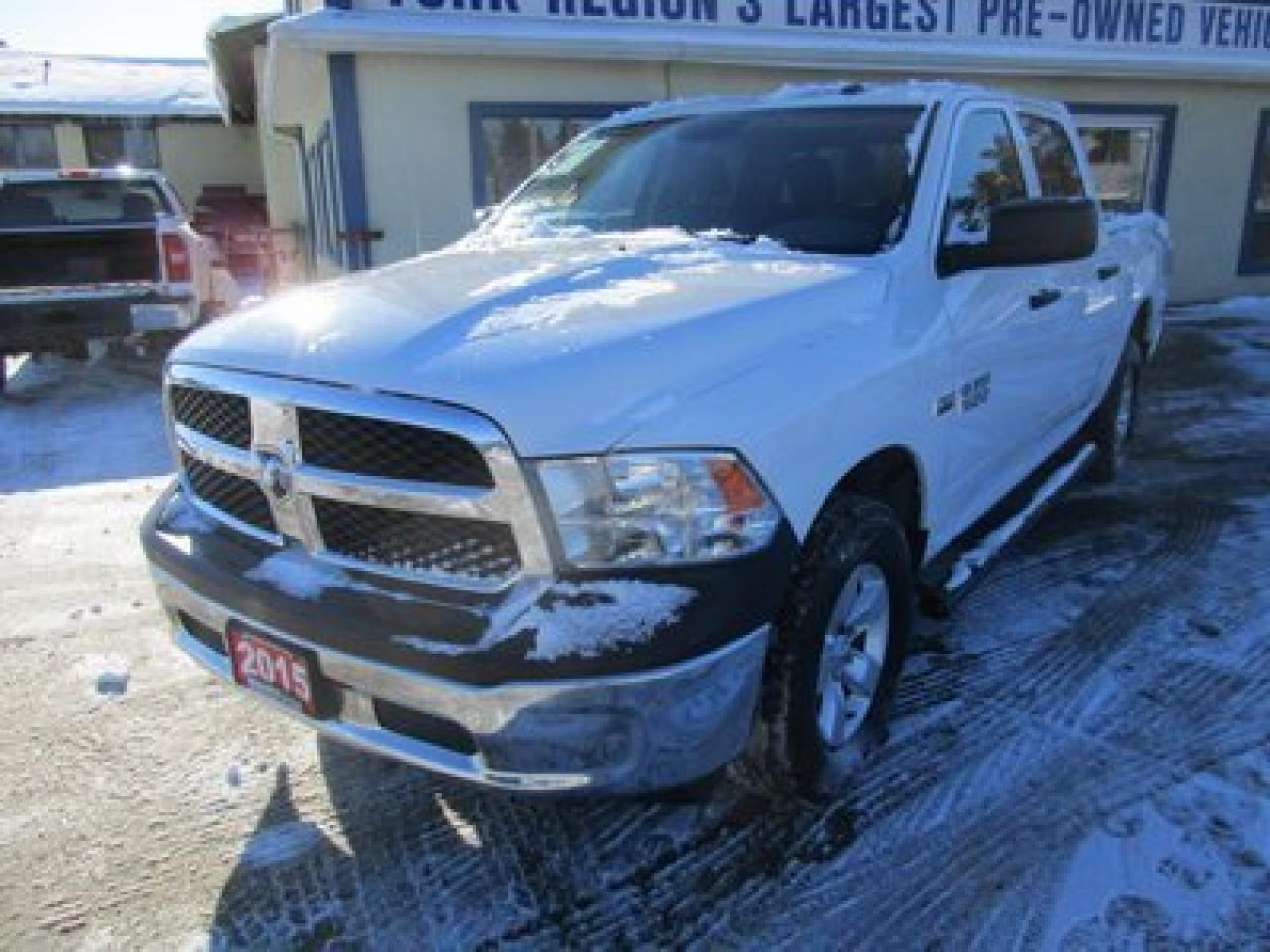 Used 2015 Dodge Ram 1500 POWER EQUIPPED TRADESMAN EDITION 5 PASSENGER 5.7L - HEMI ENGINE.. 4X4.. CREW.. SHORTY.. CD/AUX/USB INPUT.. KEYLESS ENTRY.. for sale in Uxbridge, ON