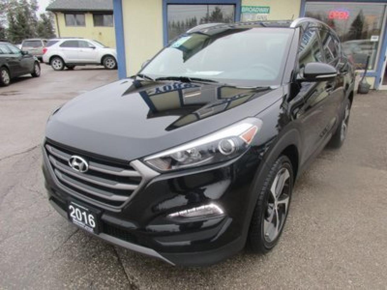 Used 2016 Hyundai Tucson FUEL EFFICIENT LIMITED EDITION 5 PASSENGER 1.4L - TURBO.. HEATED SEATS.. BACK-UP CAMERA.. ALL WHEEL DRIVE.. BLIND SPOT MONITORING.. for sale in Uxbridge, ON