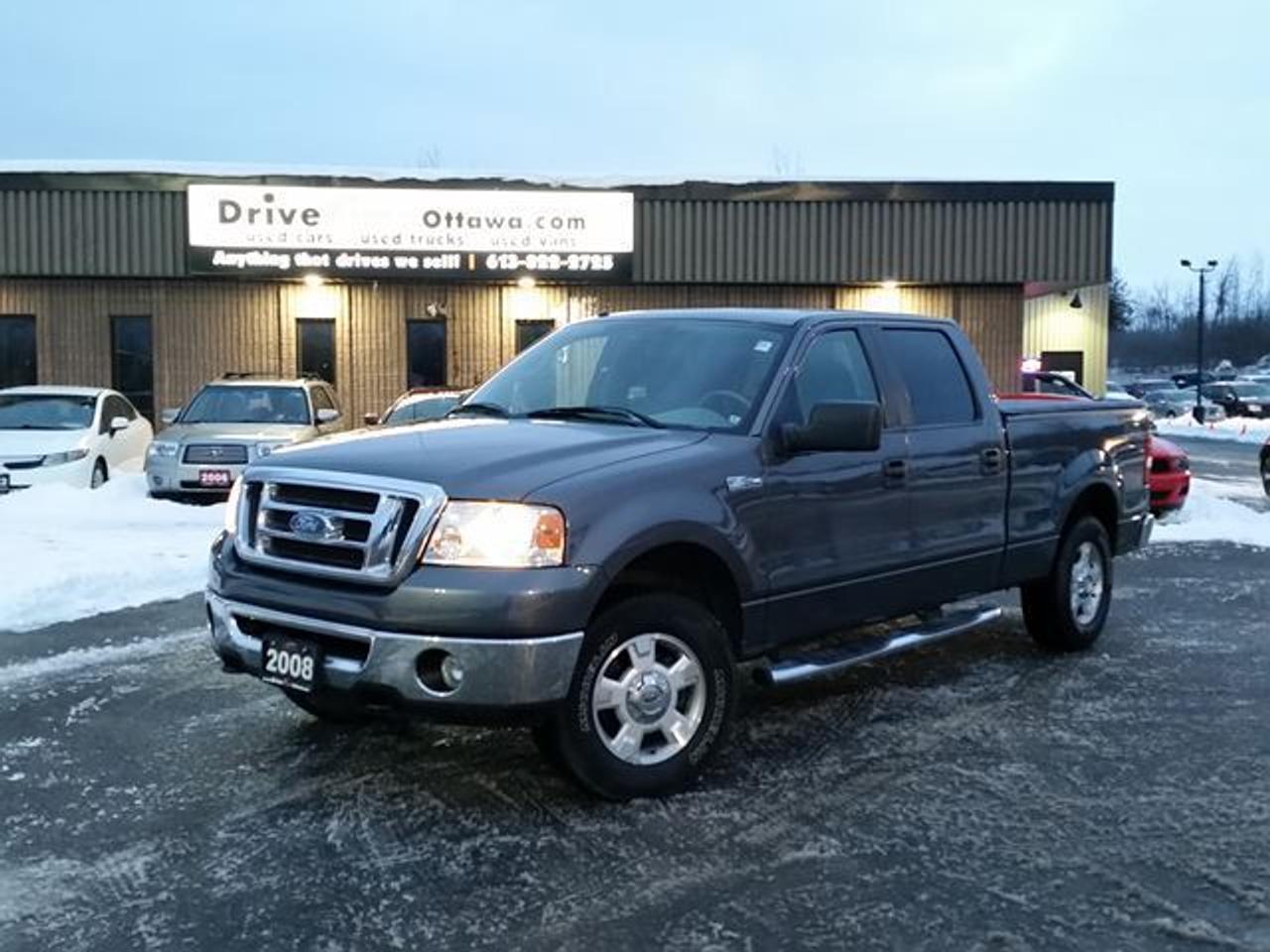 GREAT VALUE!! CREW CAB 4X4, 5.4L, POWER WINDOWS/LOCKS, TILT & CRUISE, A/C, ALLOY WHEELS AND MORE! QUICK AND EASY FINANCING. O.A.C. *TAXES AND LICENSE EXTRA. COME VISIT US/VENEZ NOUS VISITER!