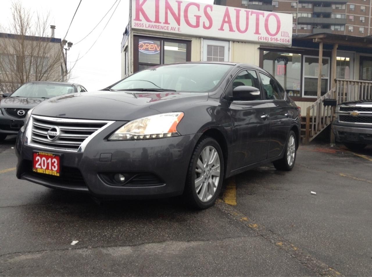 Used 2013 Nissan Sentra NAVIGATION, BACK-UP CAM, SUNROOF, LEATHER, ECO for sale in Hamilton, ON