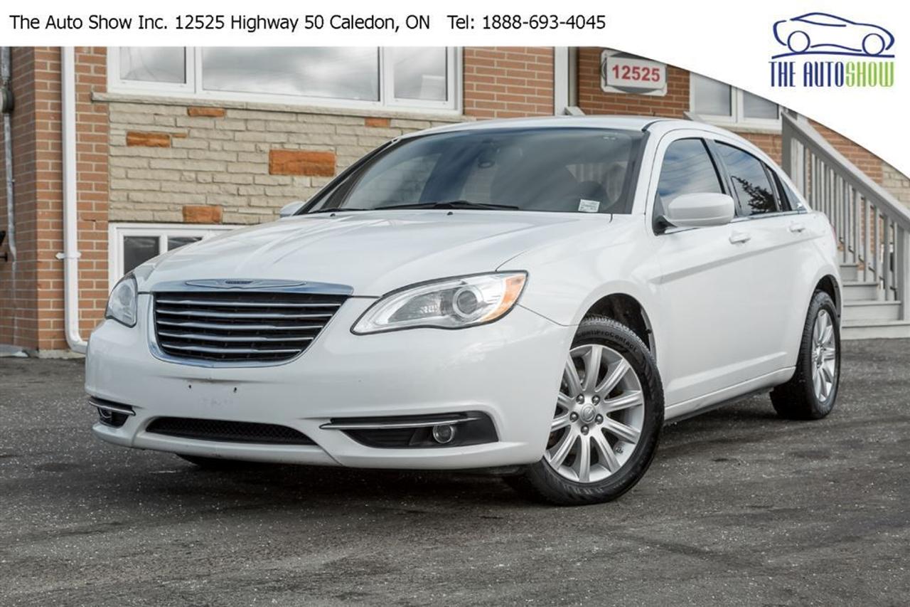 ACCIDENT FREE! NON SMOKER! CANADIAN VEHICLE! This 2014 Chrysler 200 is a great compact sedan that is fuel efficient and comfortable! It is equipped with a long list of standard features! It has been well maintained and comes safety certified / e-tested, The Auto Show takes pride in offering every vehicle with no hidden fees or costs, advertised price does not include taxes and licensing fees. Available extended warranty options! Financing available for any type of credit history, come for a test drive today! Trade-in vehicles welcome! Book your appointment in advance to insure availability. No pressure and quick process! Let us find the right vehicle for you!     Located at 12525 Highway 50 on the Caledon/Bolton border, The Auto Show Inc is here to serve you better! With over 10 years in the business and 2 retail locations, we have the experience and knowledge to help you get behind the wheel of the right vehicle that meets your needs! Call today to speak with one of our product experts.     To our valued customers from Mississauga, Brampton, Oakville, Burlington, Hamilton, Barrie, Sudbury, Orangeville, Scarborough, London, Kitchener, Oshawa, Ajax, Pickering, we will be happy to serve you & we appreciate your drive down. We arrange shipping to anywhere in Canada &ndash; customers from all parts of Canada are welcomed to inquire.