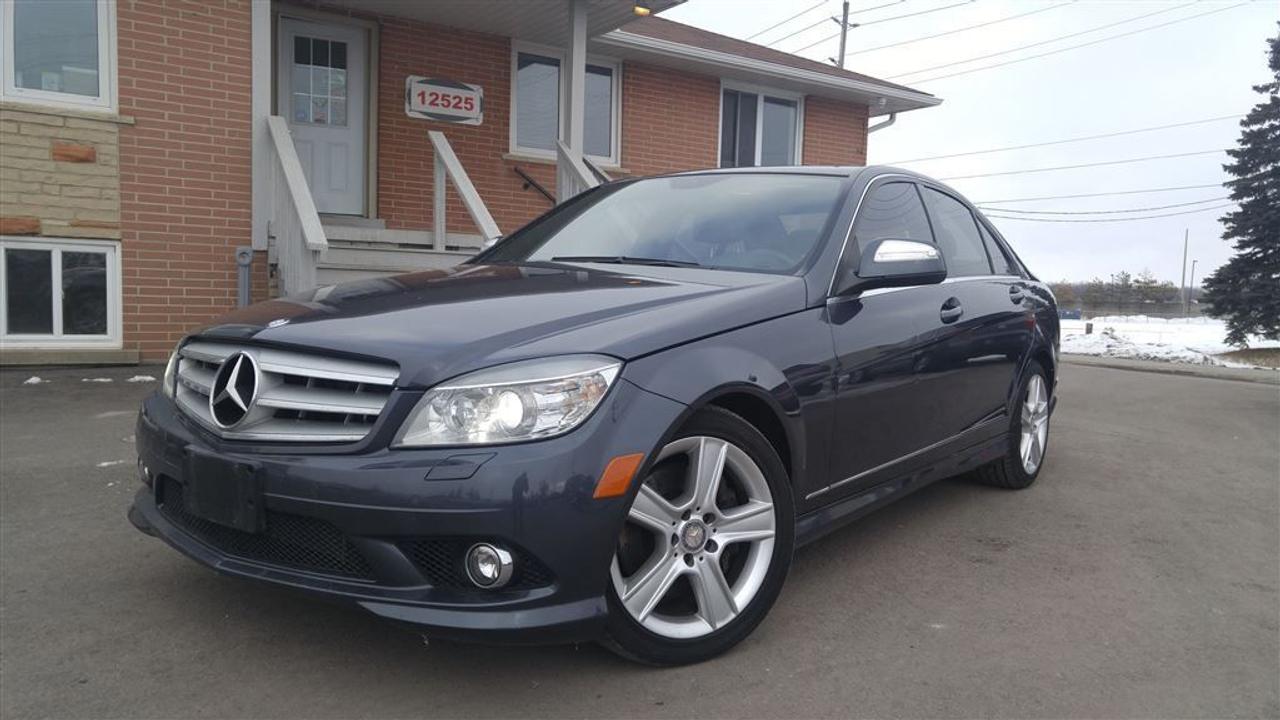 ACCIDENT FREE! CANADIAN VEHICLE! NON-SMOKER! NAVIGATION! FULLY LOADED! This 2009 Mercedes-Benz C300 4MATIC is German engineering to it finest. Packed with a load of features you can expect from a Mercedes-Benz C-Class with the addition of Navigation, Sunroof, Black leather interior, all power options, a 7 speed transmission with 4 wheel drive and much more! Must see in person to really see how nice this car is. It has been well maintained and comes safety certified / e-tested, The Auto Show takes pride in offering every vehicle with no hidden fees or costs, advertised price does not include taxes and licensing fees. Trades welcome! Available extended warranty options! Financing available for any type of credit history, come for a test drive today! Book your appointment in advance to insure availability. No pressure and quick process! Let us find the right vehicle for you!   Located at 12525 Highway 50 on the Caledon/Bolton border, The Auto Show Inc. is here to serve you better! With over 10 years in the business and 2 retail locations, we have the experience and knowledge to help you get behind the wheel of the right vehicle that meets your needs! Call today to speak with one of our product experts.     To our valued customers from Mississauga, Brampton, Oakville, Burlington, Hamilton, Barrie, Sudbury, Orangeville, Scarborough, London, Kitchener, Oshawa, Ajax, Pickering, we will be happy to serve you & we appreciate your drive down. We arrange shipping to anywhere in Canada &ndash; customers from all parts of Canada are welcomed to inquire