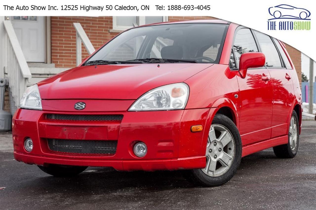 ACCIDENT FREE! GAS SAVER! LOW KM! CANADIAN VEHICLE! NON-SMOKER! This 2003 Suzuki Aerio S is a reliable and a versatile vehicle. Not only does it have a lot of room for you and your cargo, it will save you a lot of money on fuel and maintenance. Equipped with many options such as, power windows, power locks, A/C, Cruise control, CD/FM/Cassette and digital gauge cluster, youll be sure to have the amenities you need. It has been well maintained and comes safety certified / e-tested, The Auto Show takes pride in offering every vehicle with no hidden fees or costs, advertised price does not include taxes and licensing fees. Trades welcome! Available extended warranty options! Financing available for any type of credit history, come for a test drive today! Book your appointment in advance to insure availability. No pressure and quick process! Let us find the right vehicle for you!     Located at 12525 Highway 50 on the Caledon/Bolton border, The Auto Show Inc. is here to serve you better! With over 10 years in the business and 2 retail locations, we have the experience and knowledge to help you get behind the wheel of the right vehicle that meets your needs! Call today to speak with one of our product experts.     To our valued customers from Mississauga, Brampton, Oakville, Burlington, Hamilton, Barrie, Sudbury, Orangeville, Scarborough, London, Kitchener, Oshawa, Ajax, Pickering, we will be happy to serve you & we appreciate your drive down. We arrange shipping to anywhere in Canada &ndash; customers from all parts of Canada are welcomed to inquire