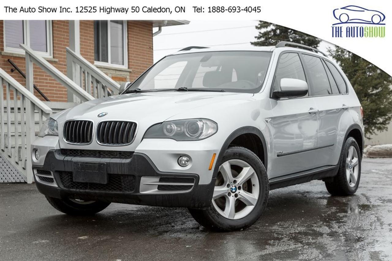 ACCIDENT FREE! NON-SMOKER! LOADED! This 2008 BMW X5 is an Excellent and Durable SUV that is Designed for Any Terrain in Any Season. This X5 is equipped premium features such as leather, sunroof, all power options, push button start, keyless entry, Bluetooth, entertainment package, Adaptive Xenon Headlights, Dual Zone Climate Control, BMW iDrive Electronics, Heated Leather Seats, glass panoramic roof and a long list of standard features! It has been well maintained and comes safety certified / e-tested, The Auto Show takes pride in offering every vehicle with no hidden fees or costs, advertised price does not include taxes and licensing fees. Trades welcome! Available extended warranty options! Financing available for any type of credit history, come for a test drive today! Book your appointment in advance to insure availability. No pressure and quick process! Let us find the right vehicle for you!     Located at 12525 Highway 50 on the Caledon/Bolton border, The Auto Show Inc. is here to serve you better! With over 10 years in the business and 2 retail locations, we have the experience and knowledge to help you get behind the wheel of the right vehicle that meets your needs! Call today to speak with one of our product experts.     To our valued customers from Mississauga, Brampton, Oakville, Burlington, Hamilton, Barrie, Sudbury, Orangeville, Scarborough, London, Kitchener, Oshawa, Ajax, Pickering, we will be happy to serve you & we appreciate your drive down. We arrange shipping to anywhere in Canada &ndash; customers from all parts of Canada are welcomed to inquire
