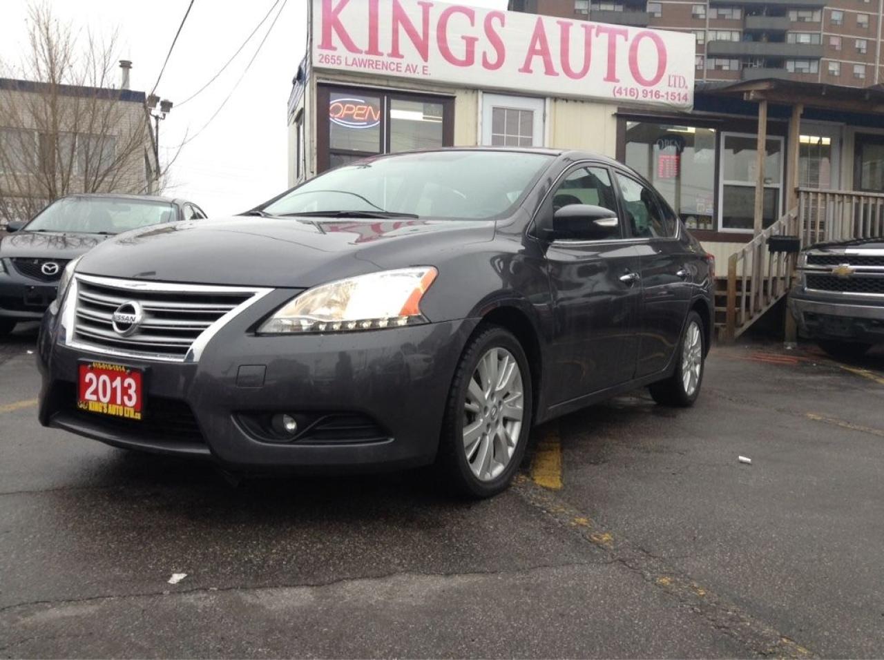Used 2013 Nissan Sentra NAVIGATION, BACK-UP CAM, SUNROOF, LEATHER, ECO for sale in Hamilton, ON