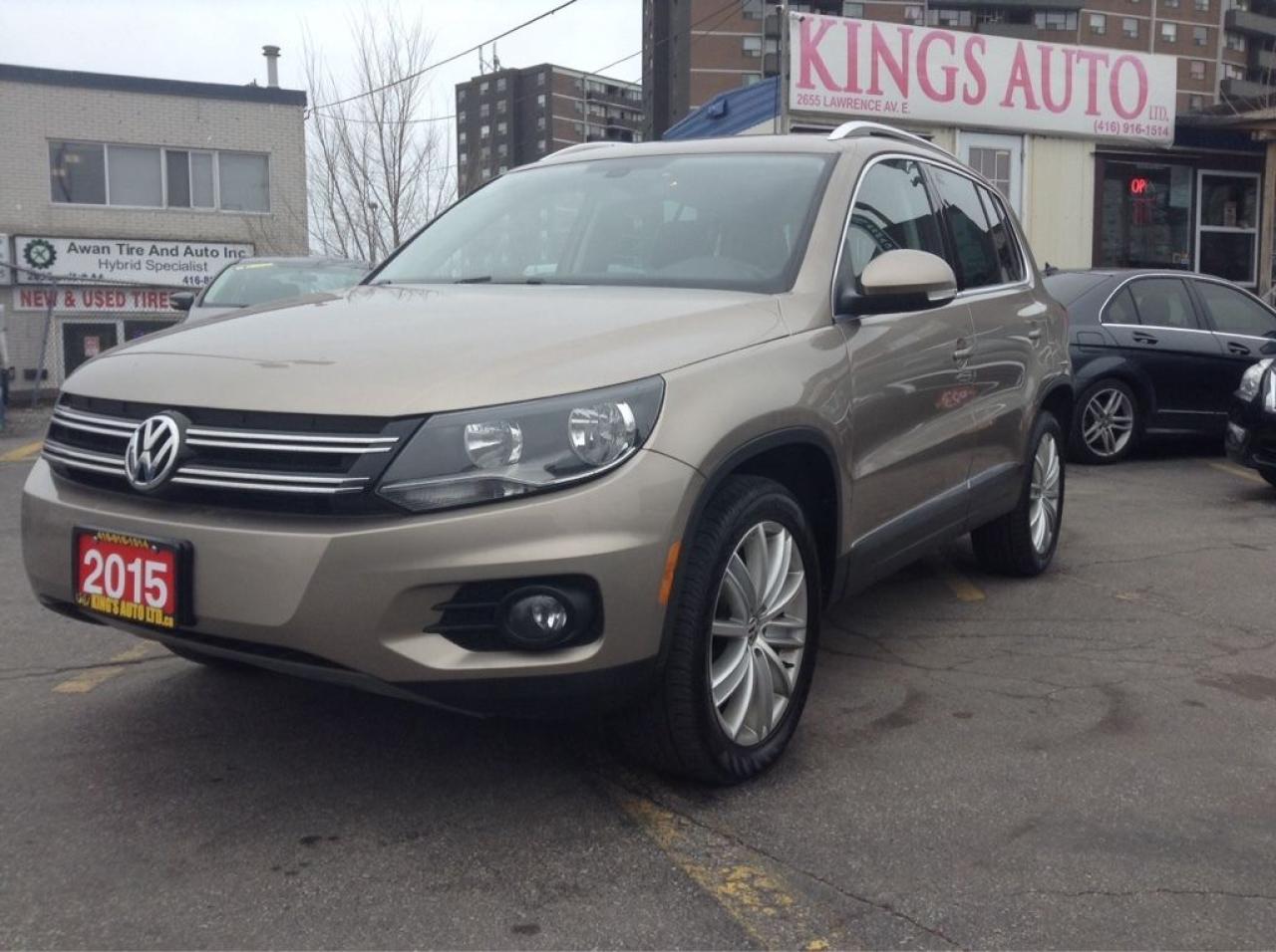 Used 2015 Volkswagen Tiguan HIGHLINE, NAVI, SUNROOF, BACK-UP CAM, LEATHER, AWD for sale in Hamilton, ON