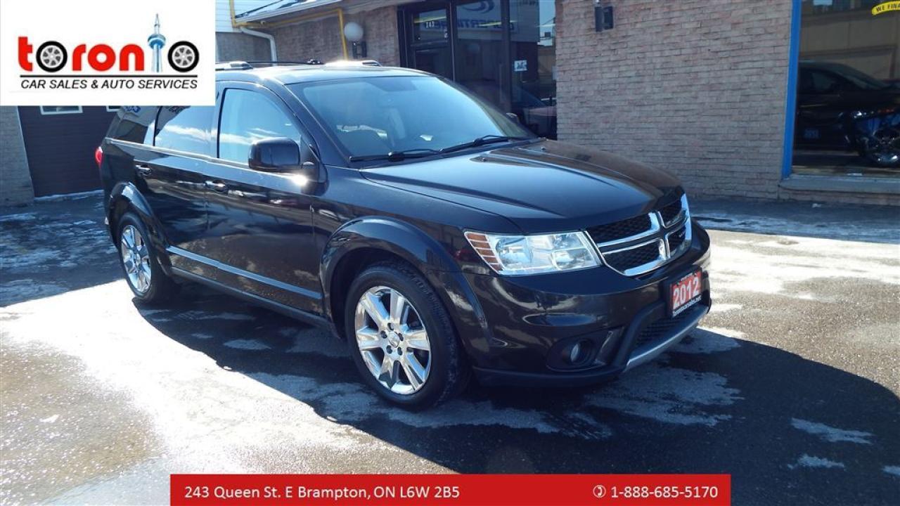 Used 2012 Dodge Journey R/T/SUNROOF/ALLOY WHEEL/LEATHER/CERTIFIED/EMISSION for sale in Brampton, ON