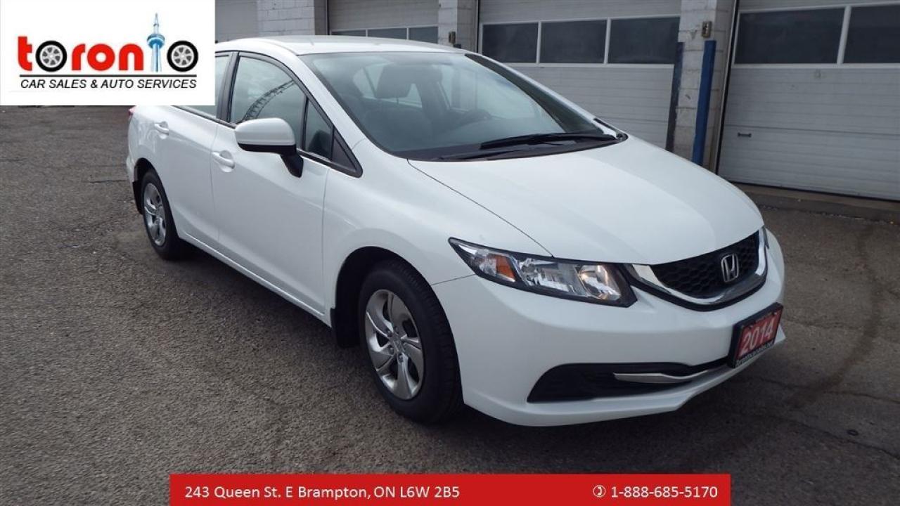 Used 2014 Honda Civic LX/NO ACCIDENT/CERTIFIED/ VERY CLEAN*12900** for sale in Brampton, ON