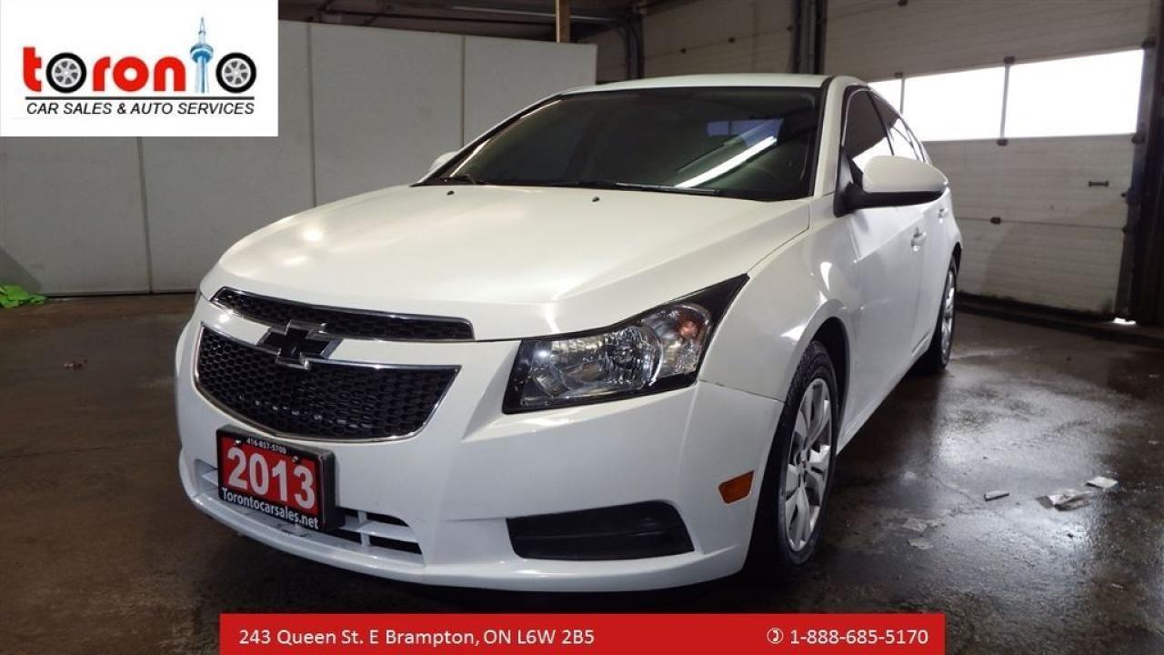 Used 2013 Chevrolet Cruze LT Turbo/AUTO/WHITE/NO ACCIDENT/CERTIFIED/ETESTED* for sale in Brampton, ON