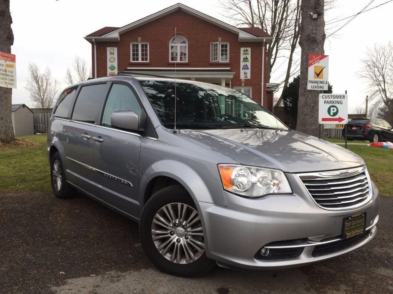 <p>This 2013 Chrysler Town & Country is loaded. Comes with 2ND ROW POWER SLIDING DOORS, POWER LIFTGATE, POWER PEDALS, BLUETOOTH, REAR BACKUP CAMERA, LEATHER INTERIOR, 2ND/3RD ROW STOWNGO SEATS, HEATED FRONT ROW SEATS and plenty more awesome features. Must be seen and driven. This van is LOADED. WONT LAST LONG!!! Call 1-519-686-7253 or Visit 443 Exeter Rd. That Car Place</p>
<ul>
<li class=li1><span class=s2>Voted&nbsp;<strong><em>#1 Best Used Car Dealership</em></strong>&nbsp;through 2014 - 2016 in London, Ontario</span></li>
<li class=li1><span class=s2>Voted&nbsp;<strong><em>Top Choice Award</em></strong>&nbsp;in 2015 and 2016</span></li>
<li class=li1><span class=s2>Voted&nbsp;<strong><em>London&rsquo;s Readers&rsquo; Choice Award</em></strong>&nbsp;2014 and 2015&nbsp;</span></li>
<li class=li1><span class=s2><strong><em>A+</em></strong><strong><em>Better Business Bureau rating</em></strong></span></li>
<li class=li1><span class=s2>We have been in business for&nbsp;</span><span class=s4><strong>27yrs</strong></span><span class=s2><strong><em>&nbsp;</em></strong></span></li>
<li class=li1><span class=s2>Most liked used car dealer on social media in Canada</span></li>
<li class=li1><span class=s2>We use an exclusive 3rd party tool that accurately monitors vehicle prices to guarantee our customers get the best value.&nbsp;</span></li>
<li class=li1><span class=s2><strong><em>NO NEED FOR HAGGLING!&nbsp;</em></strong></span></li>
<li class=li1><span class=s2><strong><em>NO HIDDEN ADMIN. FEES!</em></strong></span></li>
<li class=li1><span class=s2><strong><em>Just honesty and integrity at no additional charge</em></strong></span></li>
<li class=li1><span class=s2>All vehicles:</span></li>
<ul>
<li class=li1><span class=s2>Go through Safety inspection with 30 days 100% safety related items warranty completed by us</span></li>
<li class=li1><span class=s2>With below 50% brakes will be replaced&nbsp;</span></li>
<li class=li1><span class=s2>Receive a semi-synthetic oil-lube-filter</span></li>
<li class=li1><span class=s2>Undergo Emissions test and an extensive inspection</span></li>
<li class=li1><span class=s2>Include a FREE CarProof Report</span></li>
<li class=li2><span class=s2>Purchased include FREE cleanup and detailing</span></li>
</ul>
<li class=li2><span class=s2>Our&nbsp;<em>Finance Specialists</em>&nbsp;will do their best to:</span></li>
<ul>
<li class=li2><span class=s2>Provide&nbsp;<strong><em>SAME-DAY APPROVALS</em></strong></span></li>
<li class=li2><span class=s2>Ensure achieving the&nbsp;<strong><em>LOWEST INTEREST RATE &</em></strong>&nbsp;<strong><em>BEST TERMS&nbsp;</em></strong>possible</span></li>
<li class=li2><span class=s2>Provide&nbsp;<strong><em>FULLY OPEN-END LOANS *pay them off any time with no penalty*</em></strong></span></li>
</ul>
<li class=li3><span class=s2>Whether its good, bad or no credit, bankruptcy, proposal, divorce or repossessions. $0 down Apply securely with confidence at&nbsp;<a href=http://bit.ly/2cg4WeM><span class=s5>http://bit.ly/2cg4WeM</span></a></span><span class=s6>&nbsp;</span></li>
<li class=li3><span class=s2>We make the buying process SIMPLE and STRESS-FREE, our reviews speak for themselves:</span></li>
<ul>
<li class=li4><span class=s8><strong><em>Google</em></strong><em>:</em></span><span class=s9><a href=http://bit.ly/2cK4fi3><span class=s10>http://bit.ly/2cK4fi3</span></a></span></li>
<li class=li5><span class=s8><strong><em>DealerRater:</em></strong></span><span class=s12><a href=http://bit.ly/2cIdFI1><span class=s5>http://bit.ly/2cIdFI1</span></a></span></li>
<li class=li5><span class=s8><strong><em>N49.com:</em></strong></span><span class=s12><a href=http://bit.ly/2bYZlOh><span class=s5>http://bit.ly/2bYZlOh</span></a></span></li>
<li class=li5><span class=s8><strong><em>BBB:</em></strong></span><span class=s9>&nbsp;<a href=http://go.bbb.org/2cK5Cxd><span class=s5>http://go.bbb.org/2cK5Cxd</span></a></span></li>
</ul>
</ul>
<p>&nbsp;**Payments are based off qualifying monthly term $0 down & 4.9% interest. Qualifying term and rate of borrowing varies by lender. Example: The cost of borrowing on a vehicle with a purchase price of $10000 at 4.9% over 60 month term is $1499.78. Rates are subject to change without notice.&nbsp;</p>