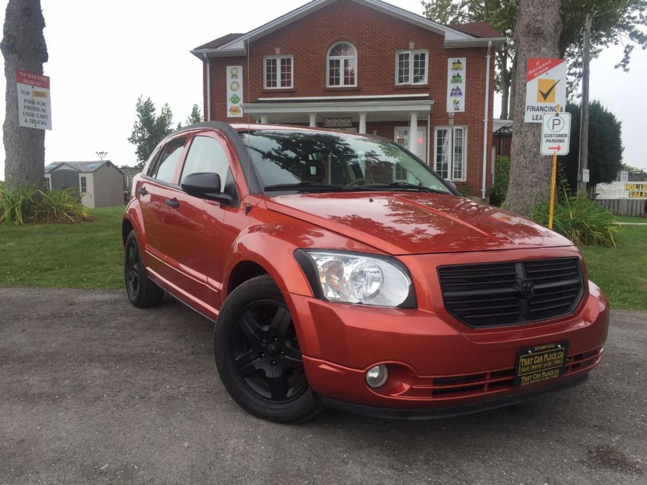 <p>This 2008 Dodge Caliber SXT has LOW KMS and is PRICED TO SELL. ONLY $6987 + HST + LICENSING. Comes with After Market Remote Start, AUX connectivity for your IPHONE/IPOD or ANDROID music playing device, HEATED FRONT SEATS, Cruise and many more awesome features. Call 1-519-686-7253 or Visit 443 Exeter Rd. That Car Place.&nbsp;</p>
<ul>
<li class=li1><span class=s2>Voted&nbsp;<strong><em>#1 Best Used Car Dealership</em></strong>&nbsp;through 2014 - 2017 (4 yrs) in London, Ontario</span></li>
<li class=li1><span class=s2>Voted&nbsp;<strong><em>Top Choice Award</em></strong>&nbsp;in 2015 - 2017 (3 yrs)</span></li>
<li class=li1><span class=s2>Voted&nbsp;<strong><em>London&rsquo;s Readers&rsquo; Choice Award</em></strong>&nbsp;2014 and 2015&nbsp;</span></li>
<li class=li1><span class=s2><strong><em>A+</em></strong><strong><em>Better Business Bureau rating</em></strong></span></li>
<li class=li1><span class=s2>We have been in business for&nbsp;</span><span class=s4><strong>27yrs</strong></span><span class=s2><strong><em>&nbsp;</em></strong></span></li>
<li class=li1><span class=s2>Most liked used car dealer on social media in Canada</span></li>
<li class=li1><span class=s2>We use an exclusive 3rd party tool that accurately monitors vehicle prices to guarantee our customers get the best value.&nbsp;</span></li>
<li class=li1><span class=s2><strong><em>NO NEED FOR HAGGLING!&nbsp;</em></strong></span></li>
<li class=li1><span class=s2><strong><em>NO HIDDEN ADMIN. FEES!</em></strong></span></li>
<li class=li1><span class=s2><strong><em>Just honesty and integrity at no additional charge</em></strong></span></li>
<li class=li1><span class=s2>All vehicles:</span></li>
<ul>
<li class=li1><span class=s2>Go through Safety inspection with 30 days 100% safety related items warranty completed by us</span></li>
<li class=li1><span class=s2>With below 50% brakes will be replaced&nbsp;</span></li>
<li class=li1><span class=s2>Receive a semi-synthetic oil-lube-filter</span></li>
<li class=li1><span class=s2>Undergo Emissions test and an extensive inspection</span></li>
<li class=li1><span class=s2>Include a FREE CarProof Report</span></li>
<li class=li2><span class=s2>Purchased include FREE cleanup and detailing</span></li>
</ul>
<li class=li2><span class=s2>Our&nbsp;<em>Finance Specialists</em>&nbsp;will do their best to:</span></li>
<ul>
<li class=li2><span class=s2>Provide&nbsp;<strong><em>SAME-DAY APPROVALS</em></strong></span></li>
<li class=li2><span class=s2>Ensure achieving the&nbsp;<strong><em>LOWEST INTEREST RATE &</em></strong>&nbsp;<strong><em>BEST TERMS&nbsp;</em></strong>possible</span></li>
<li class=li2><span class=s2>Provide&nbsp;<strong><em>FULLY OPEN-END LOANS *pay them off any time with no penalty*</em></strong></span></li>
</ul>
<li class=li3><span class=s2>Whether its good, bad or no credit, bankruptcy, proposal, divorce or repossessions. $0 down Apply securely with confidence at&nbsp;<a href=http://bit.ly/2cg4WeM><span class=s5>http://bit.ly/2cg4WeM</span></a></span><span class=s6>&nbsp;</span></li>
<li class=li3><span class=s2>We make the buying process SIMPLE and STRESS-FREE, our reviews speak for themselves:</span></li>
<ul>
<li class=li4><span class=s8><strong><em>Google</em></strong><em>:</em></span><span class=s9><a href=http://bit.ly/2cK4fi3><span class=s10>http://bit.ly/2cK4fi3</span></a></span></li>
<li class=li5><span class=s8><strong><em>DealerRater:</em></strong></span><span class=s12><span class=s5><a href=http://bit.ly/2cIdFI1>http://bit.ly/2cIdFI1</a></span></span></li>
<li class=li5><em><strong>Reviewsii:</strong></em><a style=text-indent: -18pt; href=http://bit.ly/2ot45Ar>http://bit.ly/2ot45Ar</a><span style=text-indent: -18pt;>&nbsp;&nbsp;</span></li>
<li class=li5><span class=s8><strong><em>BBB:</em></strong></span><span class=s9>&nbsp;<a href=http://go.bbb.org/2cK5Cxd><span class=s5>http://go.bbb.org/2cK5Cxd</span></a></span></li>
</ul>
</ul>
<p>&nbsp;**Payments are based off qualifying monthly term $0 down & 4.9% interest. Qualifying term and rate of borrowing varies by lender. Example: The cost of borrowing on a vehicle with a purchase price of $10000 at 4.9% over 60 month term is $1499.78. Rates are subject to change without notice.&nbsp;</p>