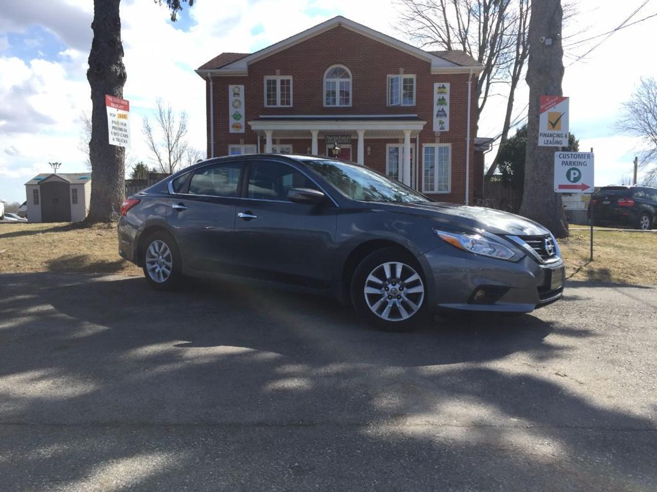 <p>This 2016 Nissan Altima 2.5 has a CLEAN CARPROOF and comes with BLUETOOTH, REAR CAMERA, AUX/USB connectivity for your IPOD/IPHONE or ANDROID music playing device, PUSH START, STEERING WHEEL AUDIO CONTROLS and more. This vehicle was previously used as a daily rental. Call 1-519-686-7253 or Visit 443 Exeter Rd. That Car Place</p>
<ul>
<li class=li1><span class=s2>Voted&nbsp;<strong><em>#1 Best Used Car Dealership</em></strong>&nbsp;through 2014 - 2017 (4 yrs) in London, Ontario</span></li>
<li class=li1><span class=s2>Voted&nbsp;<strong><em>Top Choice Award</em></strong>&nbsp;in 2015 - 2017 (3 yrs)</span></li>
<li class=li1><span class=s2>Voted&nbsp;<strong><em>London&rsquo;s Readers&rsquo; Choice Award</em></strong>&nbsp;2014 and 2015&nbsp;</span></li>
<li class=li1><span class=s2><strong><em>A+</em></strong><strong><em>Better Business Bureau rating</em></strong></span></li>
<li class=li1><span class=s2>We have been in business for&nbsp;</span><span class=s4><strong>27yrs</strong></span><span class=s2><strong><em>&nbsp;</em></strong></span></li>
<li class=li1><span class=s2>Most liked used car dealer on social media in Canada</span></li>
<li class=li1><span class=s2>We use an exclusive 3rd party tool that accurately monitors vehicle prices to guarantee our customers get the best value.&nbsp;</span></li>
<li class=li1><span class=s2><strong><em>NO NEED FOR HAGGLING!&nbsp;</em></strong></span></li>
<li class=li1><span class=s2><strong><em>NO HIDDEN ADMIN. FEES!</em></strong></span></li>
<li class=li1><span class=s2><strong><em>Just honesty and integrity at no additional charge</em></strong></span></li>
<li class=li1><span class=s2>All vehicles:</span></li>
<ul>
<li class=li1><span class=s2>Go through Safety inspection with 30 days 100% safety related items warranty completed by us</span></li>
<li class=li1><span class=s2>With below 50% brakes will be replaced&nbsp;</span></li>
<li class=li1><span class=s2>Receive a semi-synthetic oil-lube-filter</span></li>
<li class=li1><span class=s2>Undergo Emissions test and an extensive inspection</span></li>
<li class=li1><span class=s2>Include a FREE CarProof Report</span></li>
<li class=li2><span class=s2>Purchased include FREE cleanup and detailing</span></li>
</ul>
<li class=li2><span class=s2>Our&nbsp;<em>Finance Specialists</em>&nbsp;will do their best to:</span></li>
<ul>
<li class=li2><span class=s2>Provide&nbsp;<strong><em>SAME-DAY APPROVALS</em></strong></span></li>
<li class=li2><span class=s2>Ensure achieving the&nbsp;<strong><em>LOWEST INTEREST RATE &</em></strong>&nbsp;<strong><em>BEST TERMS&nbsp;</em></strong>possible</span></li>
<li class=li2><span class=s2>Provide&nbsp;<strong><em>FULLY OPEN-END LOANS *pay them off any time with no penalty*</em></strong></span></li>
</ul>
<li class=li3><span class=s2>Whether its good, bad or no credit, bankruptcy, proposal, divorce or repossessions. $0 down Apply securely with confidence at&nbsp;<a href=http://bit.ly/2cg4WeM><span class=s5>http://bit.ly/2cg4WeM</span></a></span><span class=s6>&nbsp;</span></li>
<li class=li3><span class=s2>We make the buying process SIMPLE and STRESS-FREE, our reviews speak for themselves:</span></li>
<ul>
<li class=li4><span class=s8><strong><em>Google</em></strong><em>:</em></span><span class=s9><a href=http://bit.ly/2cK4fi3><span class=s10>http://bit.ly/2cK4fi3</span></a></span></li>
<li class=li5><span class=s8><strong><em>DealerRater:</em></strong></span><span class=s12><span class=s5><a href=http://bit.ly/2cIdFI1>http://bit.ly/2cIdFI1</a></span></span></li>
<li class=li5><em><strong>Reviewsii:</strong></em><a style=text-indent: -18pt; href=http://bit.ly/2ot45Ar>http://bit.ly/2ot45Ar</a><span style=text-indent: -18pt;>&nbsp;&nbsp;</span></li>
<li class=li5><span class=s8><strong><em>BBB:</em></strong></span><span class=s9>&nbsp;<a href=http://go.bbb.org/2cK5Cxd><span class=s5>http://go.bbb.org/2cK5Cxd</span></a></span></li>
</ul>
</ul>
<p>&nbsp;**Payments are based off qualifying monthly term $0 down & 4.9% interest. Qualifying term and rate of borrowing varies by lender. Example: The cost of borrowing on a vehicle with a purchase price of $10000 at 4.9% over 60 month term is $1499.78. Rates are subject to change without notice.&nbsp;</p>