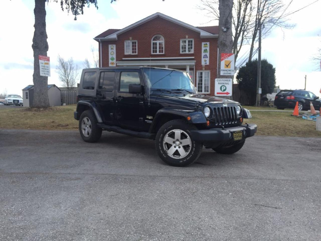 Used 2008 Jeep Wrangler Sahara-4X4-Auto-AUX-TowHooks-Tint-Hardtop for sale in Salmon Arm, BC