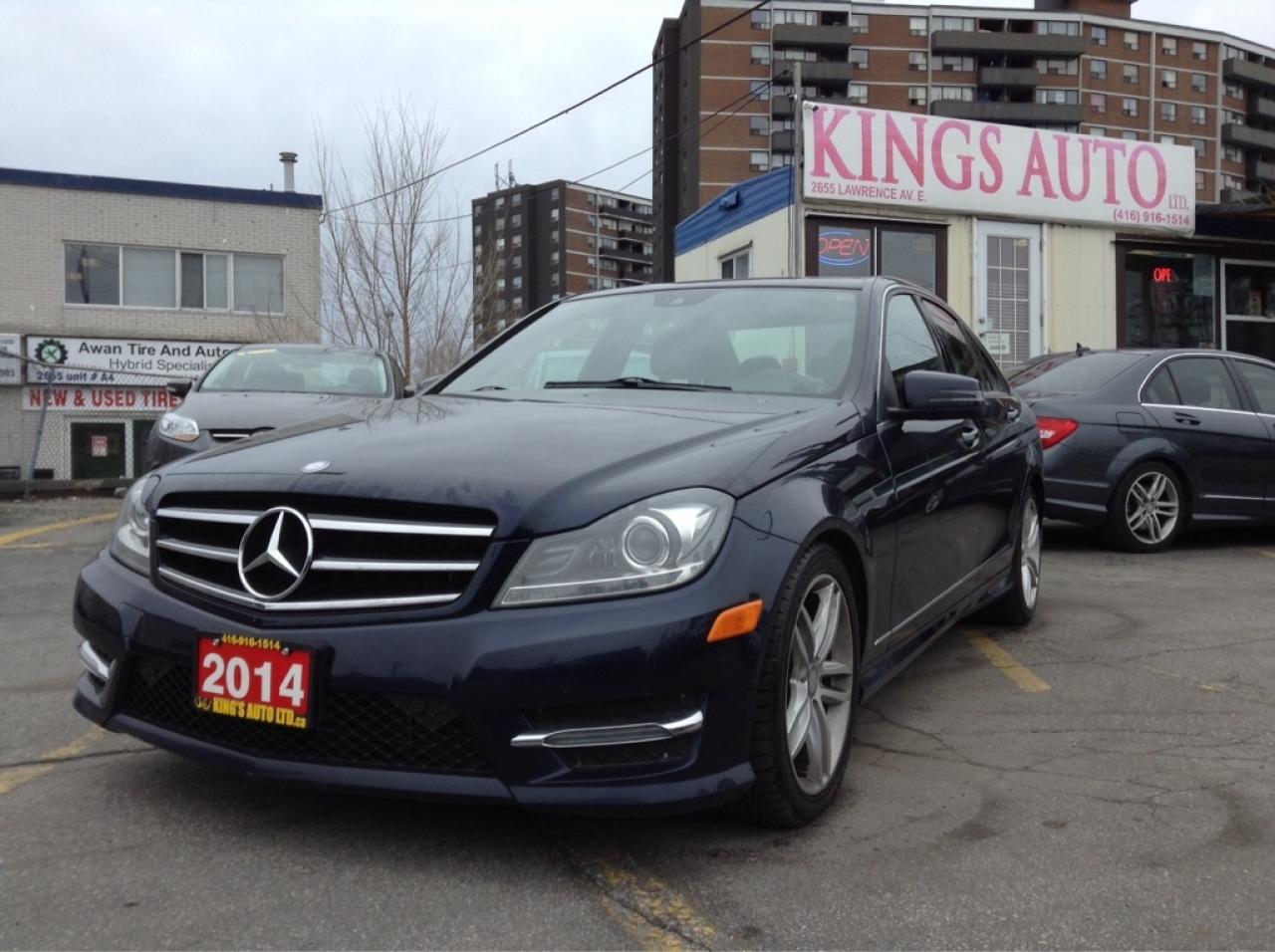 Used 2014 Mercedes-Benz C-Class NAVI, SUNROOF, BACK-UP CAM, AWD, LEATHER for sale in Markham, ON