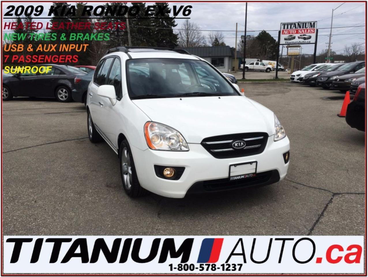 Used 2009 Kia Rondo EX+7 Passengers+Sunroof+Heated Leather Seats+Alloy for sale in London, ON