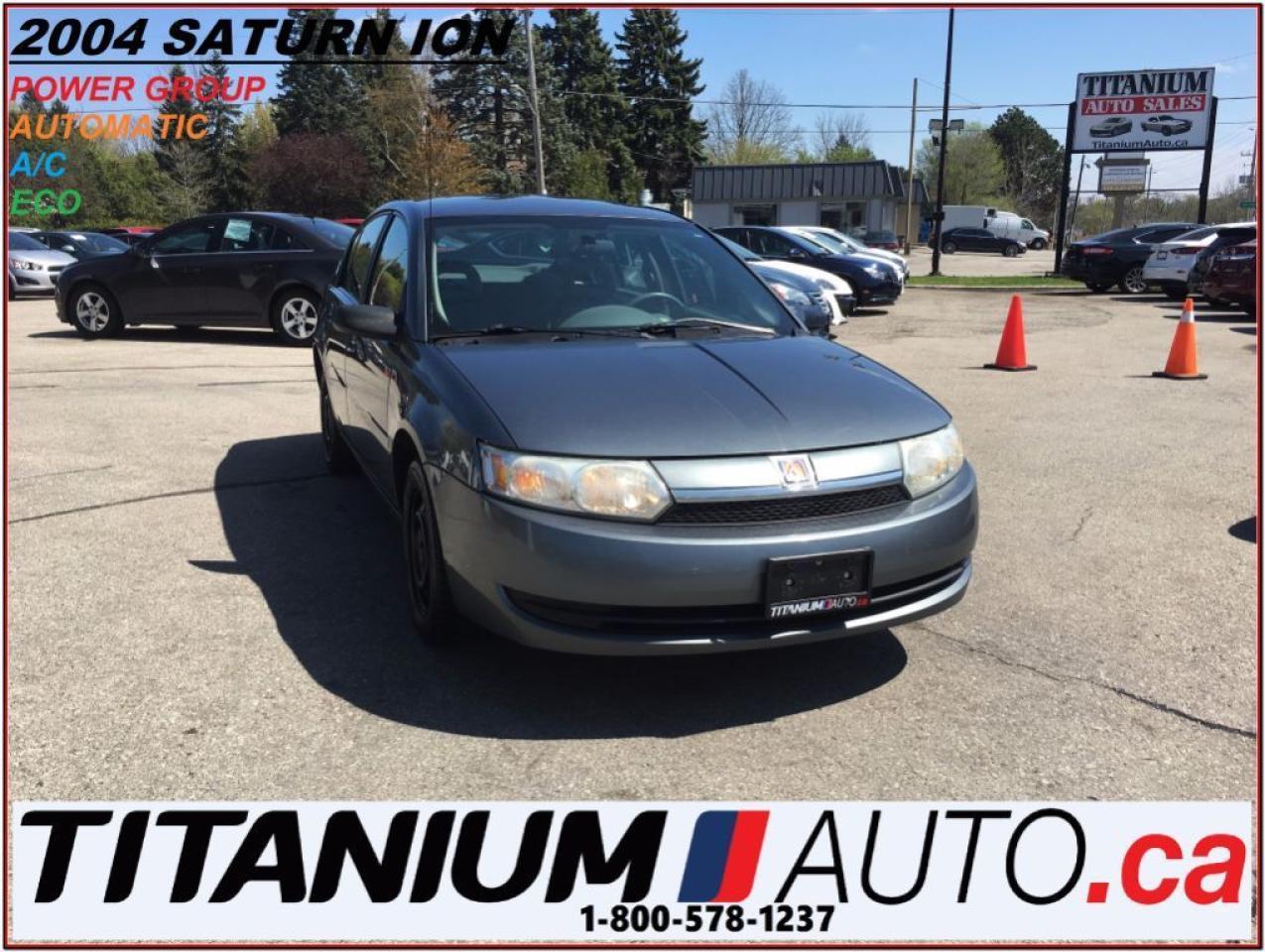 Used 2004 Saturn Ion Midlevel+ AS-IS ONLY + A/C + Power Group + Keyless for sale in London, ON