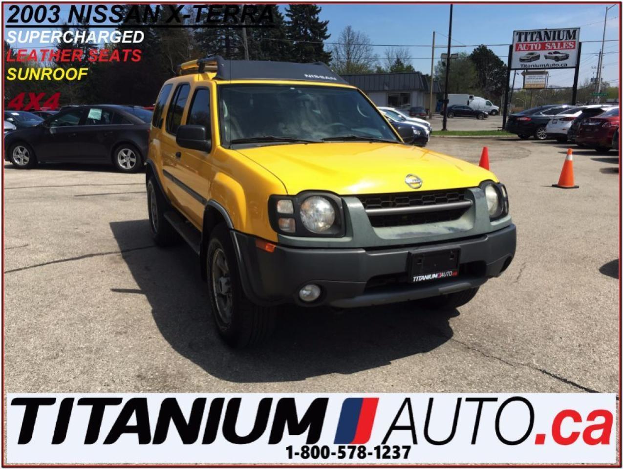 Used 2003 Nissan Xterra Super Charged+4X4+Leather Seats+Sunroof+AS-IS Only for sale in London, ON