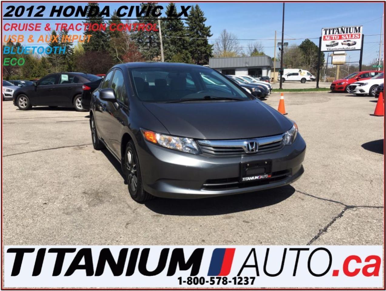 Used 2012 Honda Civic LX+Bluetooth+Alloys+Keyless+Cruise & Traction Cont for sale in London, ON