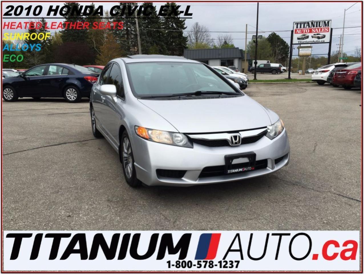 Used 2018 Honda Civic EX-L+Sunroof+Heated Leather Seats+Keyless+Alloys++ for sale in London, ON