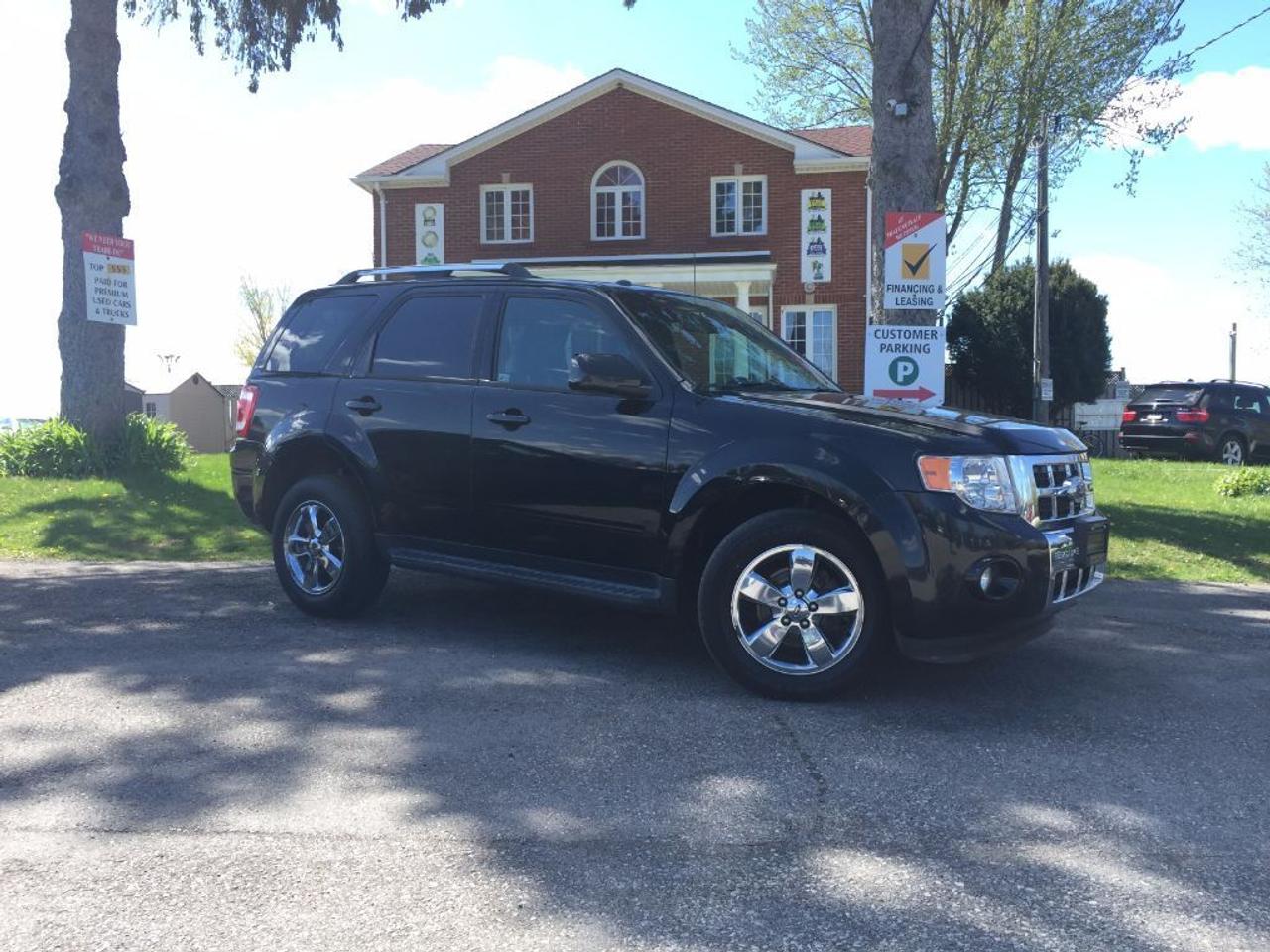 <p>This AWD 2011 Ford Escape is loaded and has a CLEAN CARPROOF. Comes with Leather Heated Seats, Sunroof, Rear Sensors, AUX connectivity for your IPHONE/IPOD or ANDROID music playing device, Steering Wheel Audio Controls, Power Group, Tinted Windows and much more. WONT LAST LONG!!! Call 1-519-686-7253 or Visit 443 Exeter Rd. That Car Place.</p>
<ul>
<li class=li1><span class=s2>Voted&nbsp;<strong><em>#1 Best Used Car Dealership</em></strong>&nbsp;through 2014 - 2017 (4 yrs) in London, Ontario</span></li>
<li class=li1><span class=s2>Voted&nbsp;<strong><em>Top Choice Award</em></strong>&nbsp;in 2015 - 2017 (3 yrs)</span></li>
<li class=li1><span class=s2>Voted&nbsp;<strong><em>London&rsquo;s Readers&rsquo; Choice Award</em></strong>&nbsp;2014 and 2015&nbsp;</span></li>
<li class=li1><span class=s2><strong><em>A+</em></strong><strong><em>Better Business Bureau rating</em></strong></span></li>
<li class=li1><span class=s2>We have been in business for&nbsp;</span><span class=s4><strong>27yrs</strong></span><span class=s2><strong><em>&nbsp;</em></strong></span></li>
<li class=li1><span class=s2>Most liked used car dealer on social media in Canada</span></li>
<li class=li1><span class=s2>We use an exclusive 3rd party tool that accurately monitors vehicle prices to guarantee our customers get the best value.&nbsp;</span></li>
<li class=li1><span class=s2><strong><em>NO NEED FOR HAGGLING!&nbsp;</em></strong></span></li>
<li class=li1><span class=s2><strong><em>NO HIDDEN ADMIN. FEES!</em></strong></span></li>
<li class=li1><span class=s2><strong><em>Just honesty and integrity at no additional charge</em></strong></span></li>
<li class=li1><span class=s2>All vehicles:</span></li>
<ul>
<li class=li1><span class=s2>Go through Safety inspection with 30 days 100% safety related items warranty completed by us</span></li>
<li class=li1><span class=s2>With below 50% brakes will be replaced&nbsp;</span></li>
<li class=li1><span class=s2>Receive a semi-synthetic oil-lube-filter</span></li>
<li class=li1><span class=s2>Undergo Emissions test and an extensive inspection</span></li>
<li class=li1><span class=s2>Include a FREE CarProof Report</span></li>
<li class=li2><span class=s2>Purchased include FREE cleanup and detailing</span></li>
</ul>
<li class=li2><span class=s2>Our&nbsp;<em>Finance Specialists</em>&nbsp;will do their best to:</span></li>
<ul>
<li class=li2><span class=s2>Provide&nbsp;<strong><em>SAME-DAY APPROVALS</em></strong></span></li>
<li class=li2><span class=s2>Ensure achieving the&nbsp;<strong><em>LOWEST INTEREST RATE &</em></strong>&nbsp;<strong><em>BEST TERMS&nbsp;</em></strong>possible</span></li>
<li class=li2><span class=s2>Provide&nbsp;<strong><em>FULLY OPEN-END LOANS *pay them off any time with no penalty*</em></strong></span></li>
</ul>
<li class=li3><span class=s2>Whether its good, bad or no credit, bankruptcy, proposal, divorce or repossessions. $0 down Apply securely with confidence at&nbsp;<a href=http://bit.ly/2cg4WeM><span class=s5>http://bit.ly/2cg4WeM</span></a></span><span class=s6>&nbsp;</span></li>
<li class=li3><span class=s2>We make the buying process SIMPLE and STRESS-FREE, our reviews speak for themselves:</span></li>
<ul>
<li class=li4><span class=s8><strong><em>Google</em></strong><em>:</em></span><span class=s9><a href=http://bit.ly/2cK4fi3><span class=s10>http://bit.ly/2cK4fi3</span></a></span></li>
<li class=li5><span class=s8><strong><em>DealerRater:</em></strong></span><span class=s12><span class=s5><a href=http://bit.ly/2cIdFI1>http://bit.ly/2cIdFI1</a></span></span></li>
<li class=li5><em><strong>Reviewsii:</strong></em><a style=text-indent: -18pt; href=http://bit.ly/2ot45Ar>http://bit.ly/2ot45Ar</a><span style=text-indent: -18pt;>&nbsp;&nbsp;</span></li>
<li class=li5><span class=s8><strong><em>BBB:</em></strong></span><span class=s9>&nbsp;<a href=http://go.bbb.org/2cK5Cxd><span class=s5>http://go.bbb.org/2cK5Cxd</span></a></span></li>
</ul>
</ul>
<p>&nbsp;**Payments are based off qualifying monthly term $0 down & 4.9% interest. Qualifying term and rate of borrowing varies by lender. Example: The cost of borrowing on a vehicle with a purchase price of $10000 at 4.9% over 60 month term is $1499.78. Rates are subject to change without notice.&nbsp;</p>