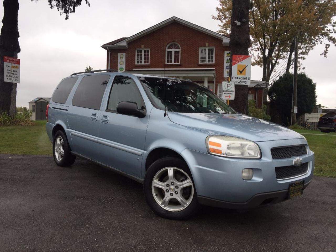 <p>This 2007 Chevrolet Uplander LT1 is nicely equipped with a DVD Player, Remote Start, Power Windows/Doors/Locks/Mirrors, Leather Interior, Cruise Control and is PRICED TO SELL. This van can be yours for ONLY $43/Wk. Call 1-519-686-7253 or Visit 443 Exeter Rd. That Car Place</p>
<ul>
<li class=li1><span class=s2>Voted&nbsp;<strong><em>#1 Best Used Car Dealership</em></strong>&nbsp;through 2014 - 2017 (4 yrs) in London, Ontario</span></li>
<li class=li1><span class=s2>Voted&nbsp;<strong><em>Top Choice Award</em></strong>&nbsp;in 2015 - 2017 (3 yrs)</span></li>
<li class=li1><span class=s2>Voted&nbsp;<strong><em>London&rsquo;s Readers&rsquo; Choice Award</em></strong>&nbsp;2014 and 2015&nbsp;</span></li>
<li class=li1><span class=s2><strong><em>A+</em></strong><strong><em>Better Business Bureau rating</em></strong></span></li>
<li class=li1><span class=s2>We have been in business for&nbsp;</span><span class=s4><strong>27yrs</strong></span><span class=s2><strong><em>&nbsp;</em></strong></span></li>
<li class=li1><span class=s2>Most liked used car dealer on social media in Canada</span></li>
<li class=li1><span class=s2>We use an exclusive 3rd party tool that accurately monitors vehicle prices to guarantee our customers get the best value.&nbsp;</span></li>
<li class=li1><span class=s2><strong><em>NO NEED FOR HAGGLING!&nbsp;</em></strong></span></li>
<li class=li1><span class=s2><strong><em>NO HIDDEN ADMIN. FEES!</em></strong></span></li>
<li class=li1><span class=s2><strong><em>Just honesty and integrity at no additional charge</em></strong></span></li>
<li class=li1><span class=s2>All vehicles:</span></li>
<ul>
<li class=li1><span class=s2>Go through Safety inspection with 30 days 100% safety related items warranty completed by us</span></li>
<li class=li1><span class=s2>With below 50% brakes will be replaced&nbsp;</span></li>
<li class=li1><span class=s2>Receive a semi-synthetic oil-lube-filter</span></li>
<li class=li1><span class=s2>Undergo Emissions test and an extensive inspection</span></li>
<li class=li1><span class=s2>Include a FREE CarProof Report</span></li>
<li class=li2><span class=s2>Purchased include FREE cleanup and detailing</span></li>
</ul>
<li class=li2><span class=s2>Our&nbsp;<em>Finance Specialists</em>&nbsp;will do their best to:</span></li>
<ul>
<li class=li2><span class=s2>Provide&nbsp;<strong><em>SAME-DAY APPROVALS</em></strong></span></li>
<li class=li2><span class=s2>Ensure achieving the&nbsp;<strong><em>LOWEST INTEREST RATE &</em></strong>&nbsp;<strong><em>BEST TERMS&nbsp;</em></strong>possible</span></li>
<li class=li2><span class=s2>Provide&nbsp;<strong><em>FULLY OPEN-END LOANS *pay them off any time with no penalty*</em></strong></span></li>
</ul>
<li class=li3><span class=s2>Whether its good, bad or no credit, bankruptcy, proposal, divorce or repossessions. $0 down Apply securely with confidence at&nbsp;<a href=http://bit.ly/2cg4WeM><span class=s5>http://bit.ly/2cg4WeM</span></a></span><span class=s6>&nbsp;</span></li>
<li class=li3><span class=s2>We make the buying process SIMPLE and STRESS-FREE, our reviews speak for themselves:</span></li>
<ul>
<li class=li4><span class=s8><strong><em>Google</em></strong><em>:</em></span><span class=s9><a href=http://bit.ly/2cK4fi3><span class=s10>http://bit.ly/2cK4fi3</span></a></span></li>
<li class=li5><span class=s8><strong><em>DealerRater:</em></strong></span><span class=s12><span class=s5><a href=http://bit.ly/2cIdFI1>http://bit.ly/2cIdFI1</a></span></span></li>
<li class=li5><em><strong>Reviewsii:</strong></em><a style=text-indent: -18pt; href=http://bit.ly/2ot45Ar>http://bit.ly/2ot45Ar</a><span style=text-indent: -18pt;>&nbsp;&nbsp;</span></li>
<li class=li5><span class=s8><strong><em>BBB:</em></strong></span><span class=s9>&nbsp;<a href=http://go.bbb.org/2cK5Cxd><span class=s5>http://go.bbb.org/2cK5Cxd</span></a></span></li>
</ul>
</ul>
<p>&nbsp;**Payments are based off qualifying monthly term $0 down & 4.9% interest. Qualifying term and rate of borrowing varies by lender. Example: The cost of borrowing on a vehicle with a purchase price of $10000 at 4.9% over 60 month term is $1499.78. Rates are subject to change without notice.&nbsp;</p>