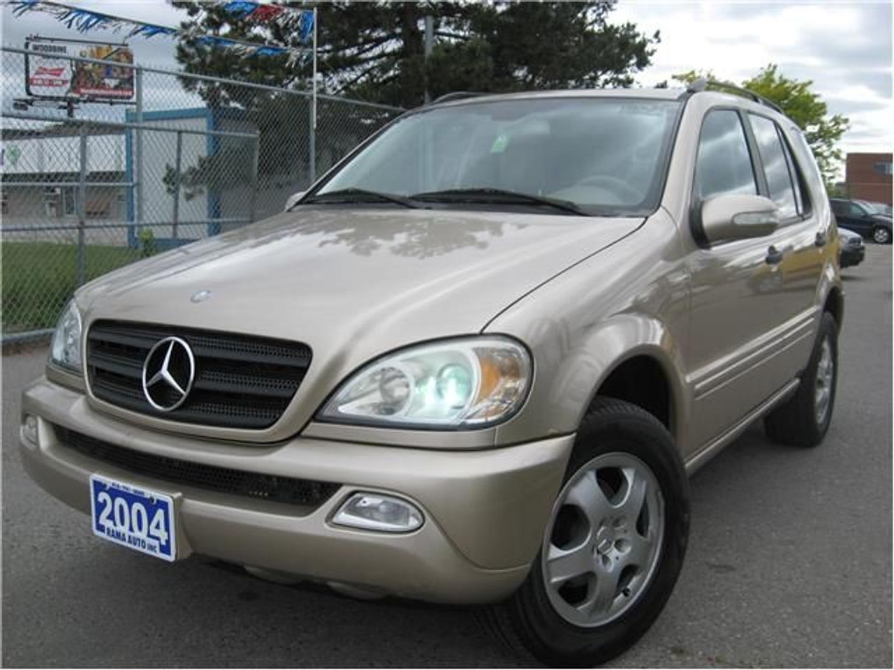 2004 MERCEDES BENZ ML 350 125 KM 4 MATIC ONLY EXTREMELY CLEAN MUST BE SEEN TO BE APPRECIATED! 
Find the Best Deals in Rama Auto Inc. WE CARE about SATISFACTION of every CUSTOMER by providing RELIABLE VEHICLES, EXCELLENT CUSTOMER SERVICE and  AFFORDABLE FINANCING.        WE DEAL WITH EVERY CREDIT SITUATION. 

BAD CREDIT, NO CREDIT, NEWCOMERS, BANKRUPTCY.

We have great selection of cars. All vehicles in our inventory have been HAND PICKED accurately. Rama Auto Inc is proud to announce, all vehicles come with FULL CERTIFICATION and Emission test at NO COST with 14 DAYS EXCHANGE POLICY!!! You can PURCHASE YOUR DESIRED VEHICLE WITH PEACE OF MIND. EXTENDED WARRANTY is offered for up to THREE YEARS at affordable rates. 
Please ask your sales rep for more details about 14 DAYS EXCHANGE POLICY and EXTENDED WARRANTY by contacting us or coming in to the dealership. Wed be happy to answer any questions that you may have.

Were located at 5001 Steeles Ave West. Toronto, ON M9L-2X1. At the SOUTH WEST corner of WESTON RD and STEELES AVE.
Contact number (416)741-6660.


* While every reasonable effort is made to ensure the accuracy of this information, we are not responsible for any errors or omissions contained on these pages. Please verify any information in question with Rama Auto Inc...