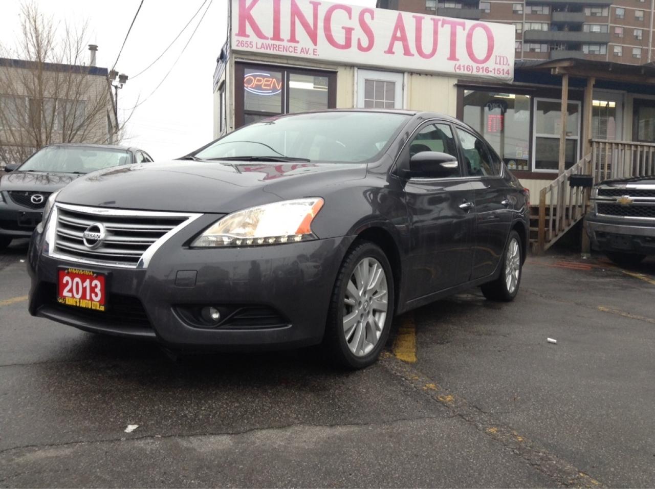 Used 2013 Nissan Sentra NAVIGATION, BACK-UP CAM, SUNROOF, LEATHER, ECO for sale in Bloomingdale, ON