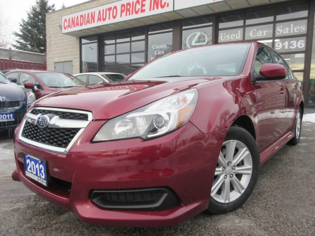<p>HOLIDAY SPECIALS NOW ON! LIMITED TIME OFFERS. COME IN NOW FOR OUR BEST DEALS! Welcome To Canadian Auto Price: AUTOMATIC, RED OVER BLACK \ INT, AWD, ONE OWNER OFF SUBARU CANADA LEASE, 2.5I TOURING PKG SPORT PKG, MODEL, BLUE-TOOTH, HEATED, HEATED MIRRORS , PM, PW, PDL, KEYLES, A/C CD PLAYER... CRUISE CONTROL, ALLOYS, LOADED AND MORE TO LIST...... ALL PRICES ARE PLUS HST TAX AND LICENSING, AND MORE.. FINANCING AVAILABLE, WITH 0 DOWN AND 6 MONTHS NO PAYMENT, O.A.C..SUPER CLEAN AND IN IMMACULATE CONDITION, LOW INTEREST RATES..MONTHLY PAYMENT & TERMS, MAY VARY & ARE BASED. O.A.C...PLEASE CONTACT DEALER FOR MORE DETAILS. . Advertised Unfit Vehicle is not certified and not e-tested. Certification and e-testing available for $499.00 . . PLEASE SEE DEALER FOR MORE DETAILS. PLS VISIT OUR WEBSITE @ WWW.CANADIANAUTOPRICE.CA///////// FOR MORE INVENTORY. CANADIAN AUTO PRICE 820 Markham Rd. Scarborough, ON M1H2Y2 Sales: 416-297-9797 / 1 (888) 745-9769 / FAX: 416-297-6600 More About CANADIAN AUTO PRICE We Offer Retail Pre-Owned Financing 100% Approved Wholesale Warranty Trade-Ins. HOURS: Monday: 9am to 9pm Tuesday: 9am to 9pm Wednesday: 9am to 9pm Thursday: 9am to 9pm Friday: 9am to 9pm Saturday: 9am to 8pm Sunday: 12pm to 6pm</p>