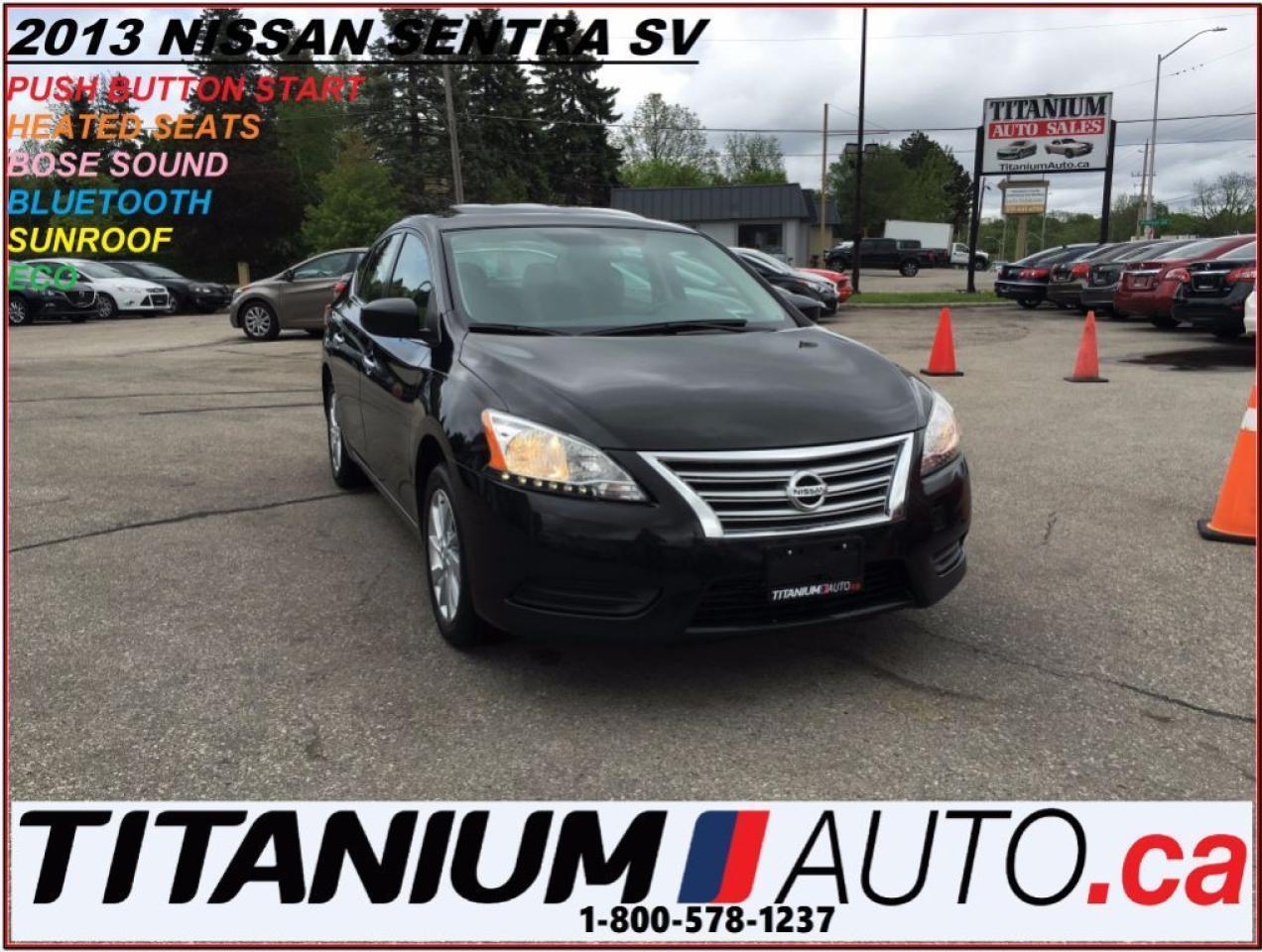 Used 2013 Nissan Sentra SV+Sunroof+Heated Seats+BlueTooth+Bose Sound+Alloy for sale in Parksville, BC