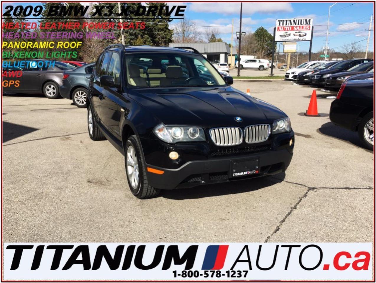 Used 2009 BMW X3 3.0i X-Drive+GPS+Pano Roof+HID Lights+BlueTooth+++ for sale in Parksville, BC