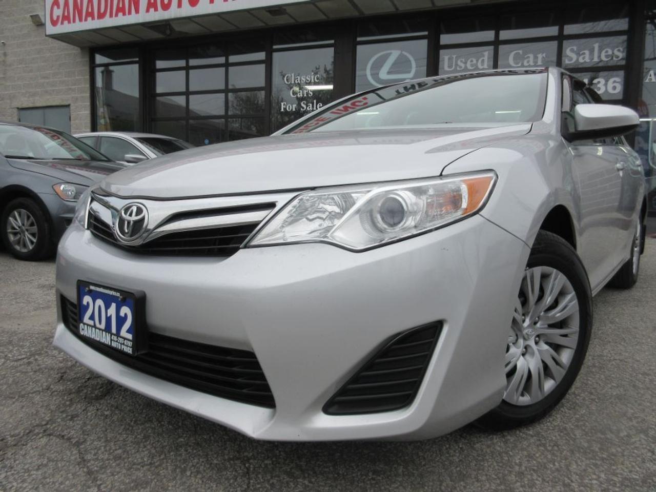 <p>AUTOMATIC, SILVER OVER GREY INT, LE 5-PASSENGERS -HETAED SEATS- BLUETOOTH, AUDIO SYSTEM, PREMIUM SURFACES, AUTOMATIC , ONE OWNER OF LEASE DIRECTY FROM TOYOTA CANADA , USB , PW, PM, PDL, A/C , AM, FM, STEREO, CD PLAYER, CRUISE CONTROL - TRACTION CONTROL - ABS, All Power Options, SATELLITE RADIO SIRIUS , WALK IN WITH CONFIDENCE AND DRIVE AWAY SATISFIED* OPEN FINANCE Available from as low As-FROM 4.9% OAC $0 Down .MONTHLY PAYMENT & TERMS, MAY VARY & ARE BASED. O.A.C..... SUPER CLEAN AND IN IMMACULATE CONDITION, CANADIAN CAR..NO PAYMENT FOR 6 MONTHS...OAC, ALL PRICES ARE PLUS HST TAX AND LICENSING . Advertised Unfit Vehicle is not certified and not e-tested. Certification and e-testing available for $499.00!! PLEASE SEE DEALER FOR MORE DETAILS. PLS VISIT OUR WEBSITE @ WWW.CANADIANAUTOPRICE.CA///////// FOR MORE INVENTORY. CANADIAN AUTO PRICE 820 Markham Rd. Scarborough, ON M1H2Y2 Sales: 416-297-9797/ 1 (888) 745-9769 More About CANADIAN AUTO PRICE :We Offer Retail Pre-Owned Financing 100% Approved Wholesale Warranty Trade-Ins. Hours : Monday: 9am to 9pm Tuesday: 9am to 9pm Wednesday: 9am to 9pm Thursday: 9am to 9pm Friday: 9am to 9pm Saturday: 9am to 8pm Sunday: 12pm to 6pm</p>