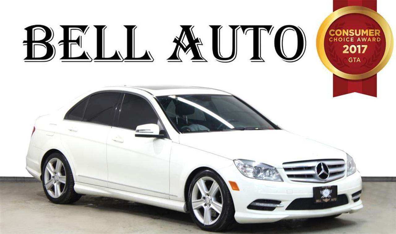 COME SEE OUR INVENTORY! THIS MERCEDES BENZ C300 THE PERFECT VEHICLE FOR YOU !! WITH ITS SLEEK BODY AND V-6 ENGINE YOUR DRIVE WILL ALWAYS BE A SMOOTH ONE! COME INTO BELL AUTO TODAY FOR A TEST DRIVE!   SOME GREAT FEATURES YOU CAN FIND ARE:   -NAVIGATION SYSTEM  -BACK UP CAMERA  -VOICE COMMAND  AND SO MUCH MORE!   VEHICLE CONDITIONING: This vehicle has been kept in fantastic condition. This car will have you feeling like your driving on a cloud with its amazing performance. Interior is immaculate and holds no odor or stains on either the carpets or headliner, as well the leather seats have no tears in them.   IF YOU WOULD LIKE MORE INFORMATION ON THIS VEHICLE FEEL FREE TO CALL 1- 877- 854- 4872 OR COME TO BELL AUTO TODAY TO VIEW THE CAR! FINANCE ANY CREDIT! ~ ACCEPT VEHICLE TRADE-INS! ~ COME TODAY FOR YOU NEW VEHICLE!  You will have a pleasant shopping experience that is fun, informative, and never high pressured. Stop by our dealership or give us a call for more information. All vehicles can be Safety Standards Certificate for an additional $399, if no Safety Standards Certificate then as per OMVIC Regulations the vehicle is deemed to be not drivable, no Safety Standards Certificate. At Bell Auto our number one goal is to provided excellent customer service to all of our customers.   We offer the lowest vehicle prices in the market in addition to best financial banks available to provide you with the lowest and most affordable interest rates & monthly payments. In addition we have two certified mechanical and a mechanical shop, detailing and service department in the back of our dealership. Our customer relationship means the most to our company as we have been in business for 16 plus years, with a selection of inventory of over 200 vehicles. Come today to our spacious family environment showroom, or staff is delighted to meet all of you.   Bell Auto is a OMVIC Dealership that has a A+ Rating on the Better Business Bureau, 2 Year winners of the Consumer Choice Awards for the Best Dealership In the G.T.A. and Surrounding Areas, The Readers Choice Award Winners for Detailing, Over All Dealership, Import Dealership and Used Car Dealership